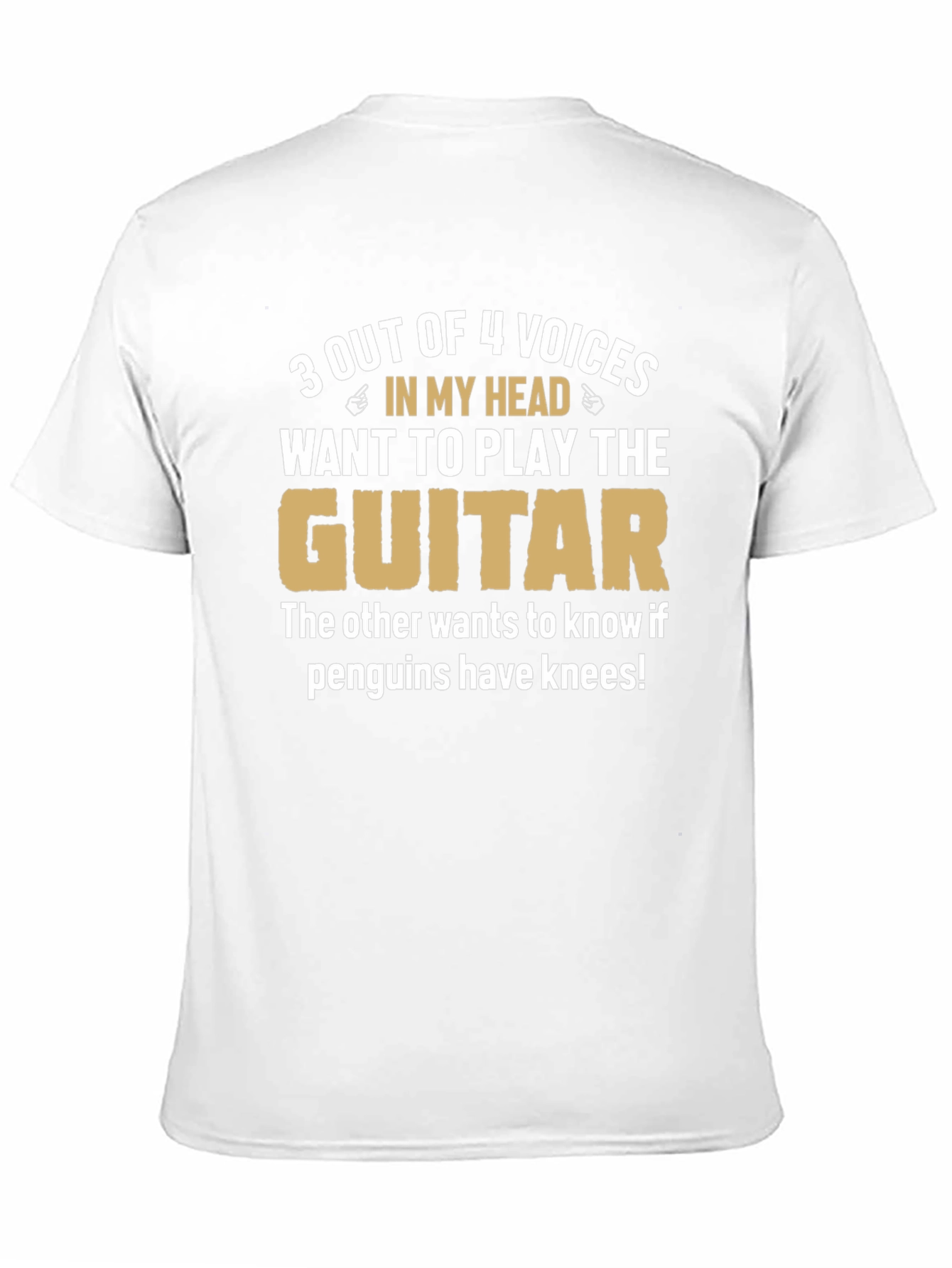 Funny Musician T-Shirt: Guitar & Penguins