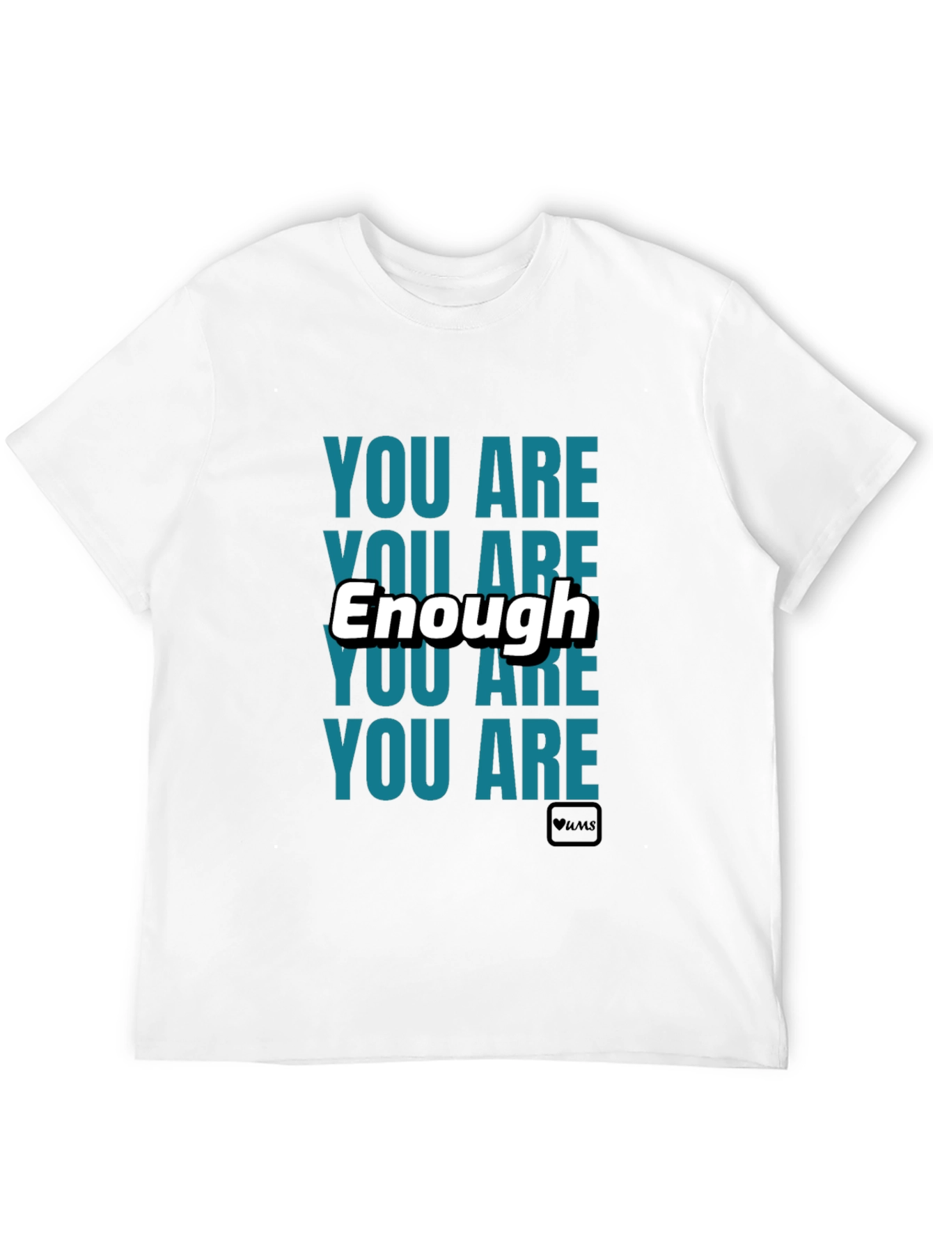 You Are Enough Black Graphic T-Shirt
