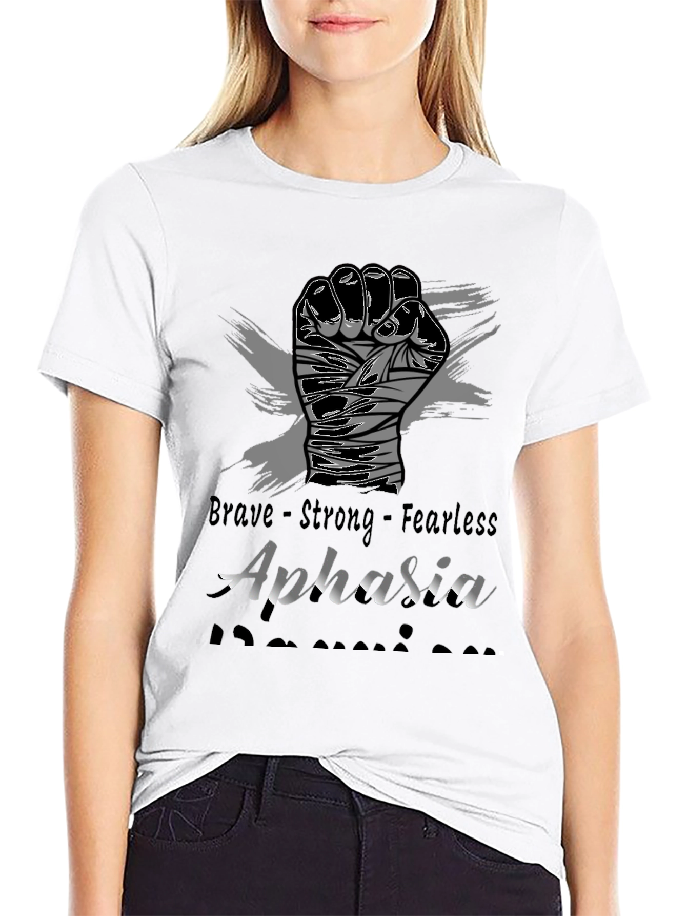Brave Aphasia Awareness Graphic Tee