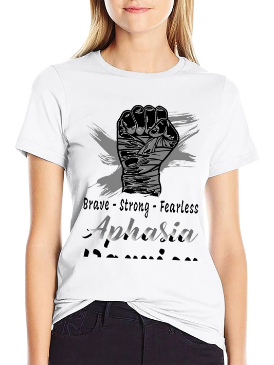 Brave Aphasia Awareness Graphic Tee