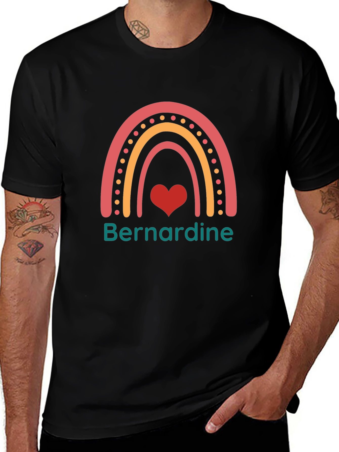 Bernardine Rainbow Heart T-Shirt