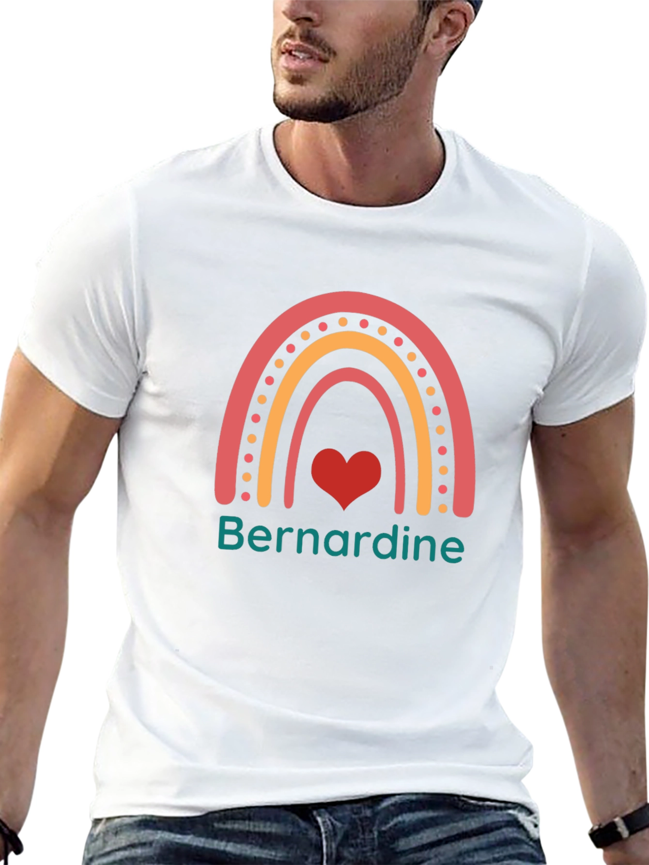 Bernardine Rainbow Heart T-Shirt