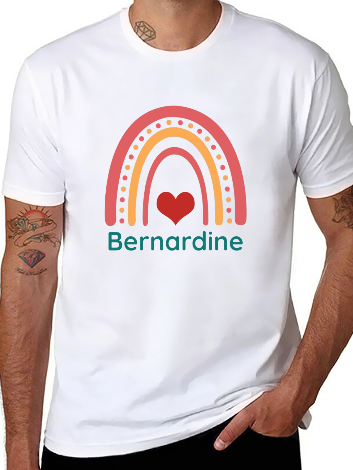 Bernardine Rainbow Heart T-Shirt