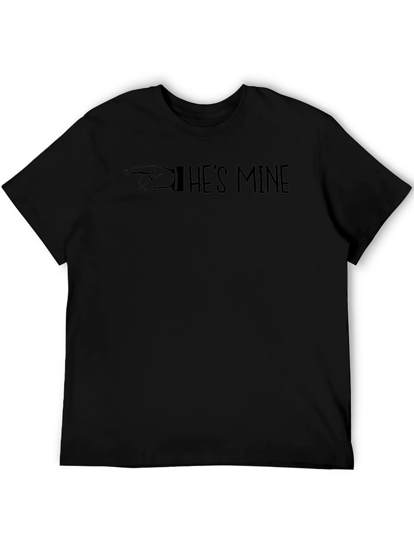 Hes Mine Graphic Tee - Pointing Finger Design