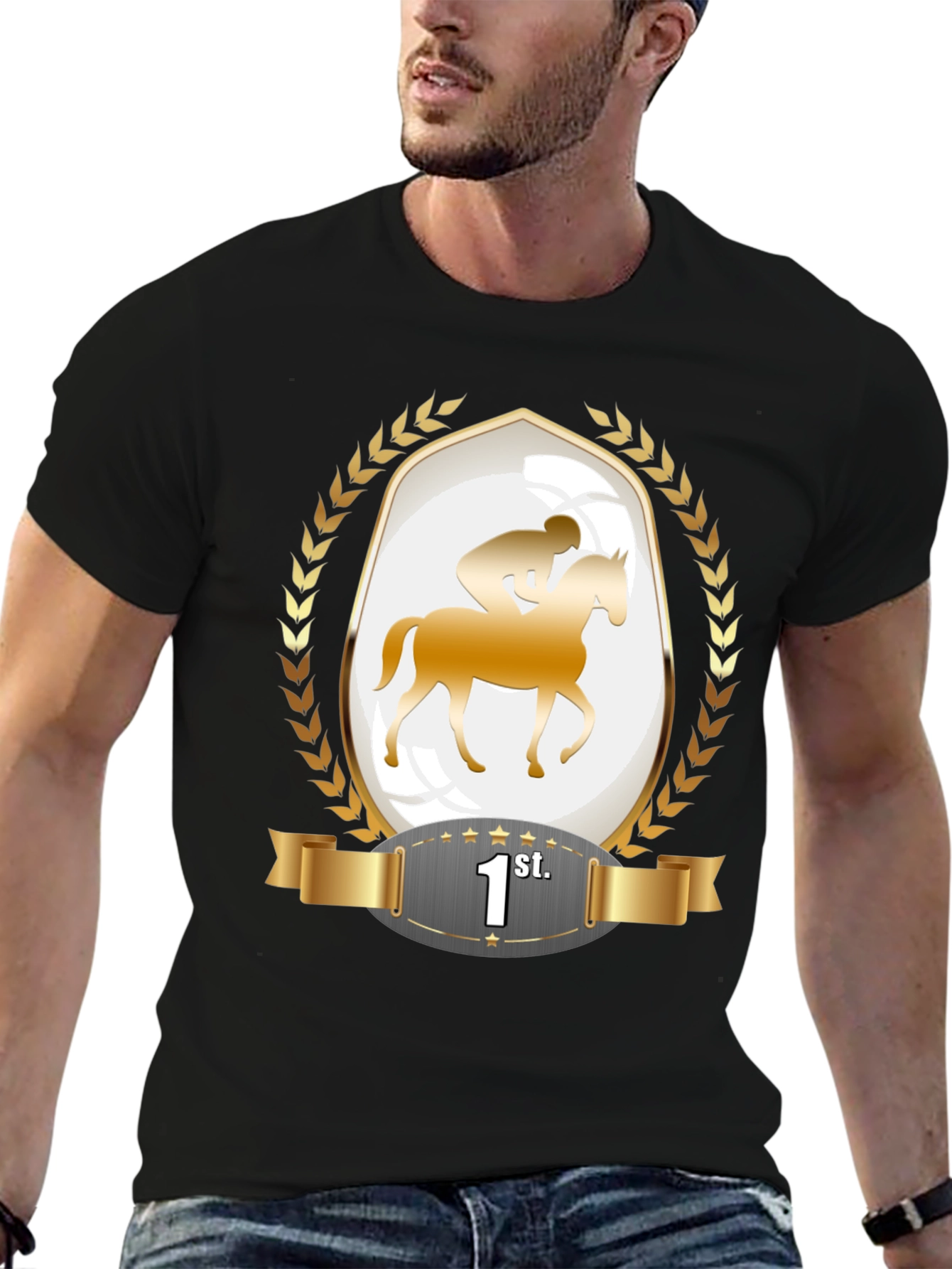 Horse Racing Champion T-Shirt - 1st Place Winner