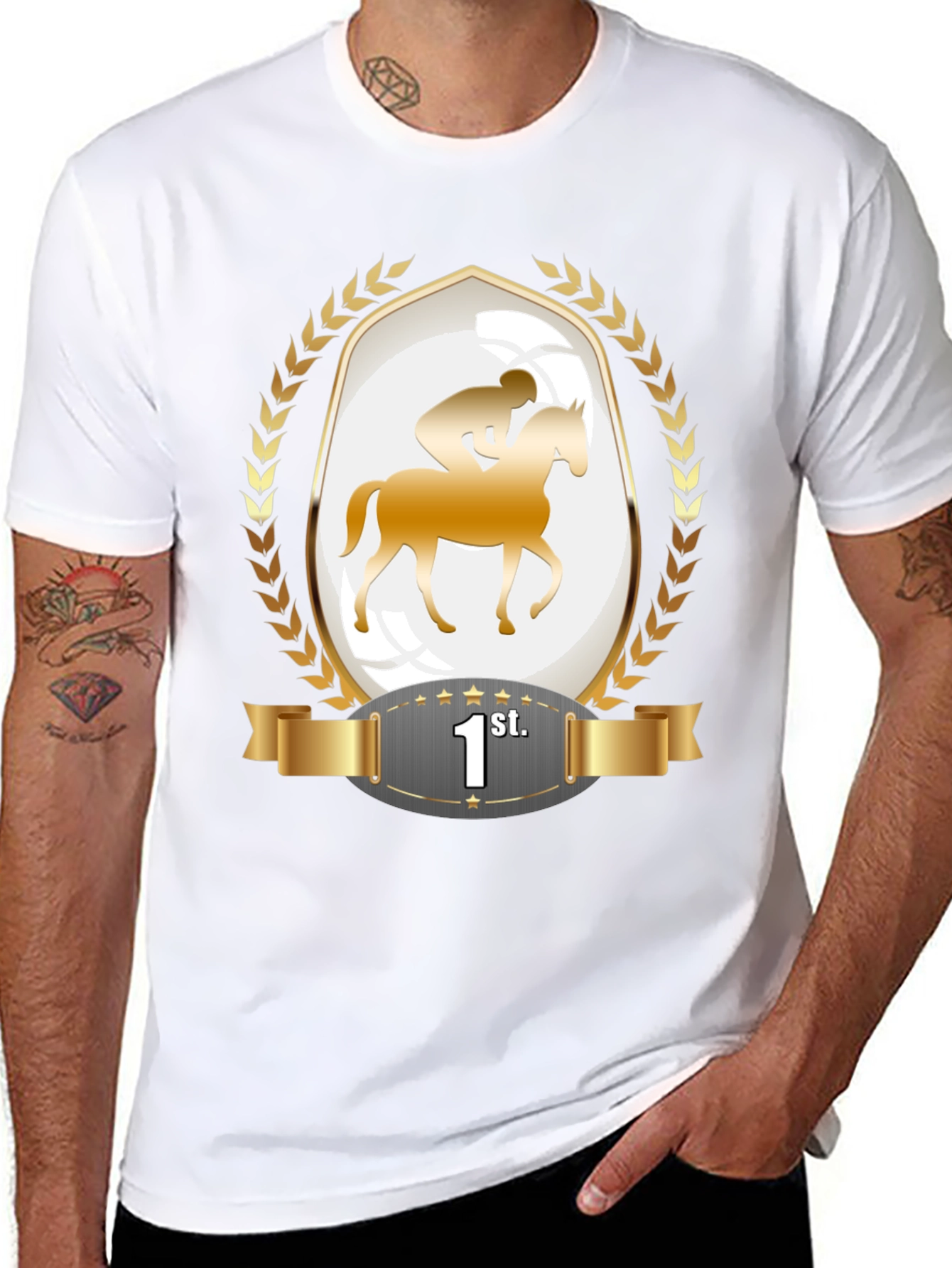 Horse Racing Champion T-Shirt - 1st Place Winner