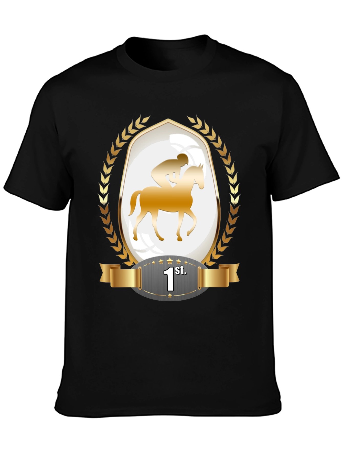 Horse Racing Champion T-Shirt - 1st Place Winner