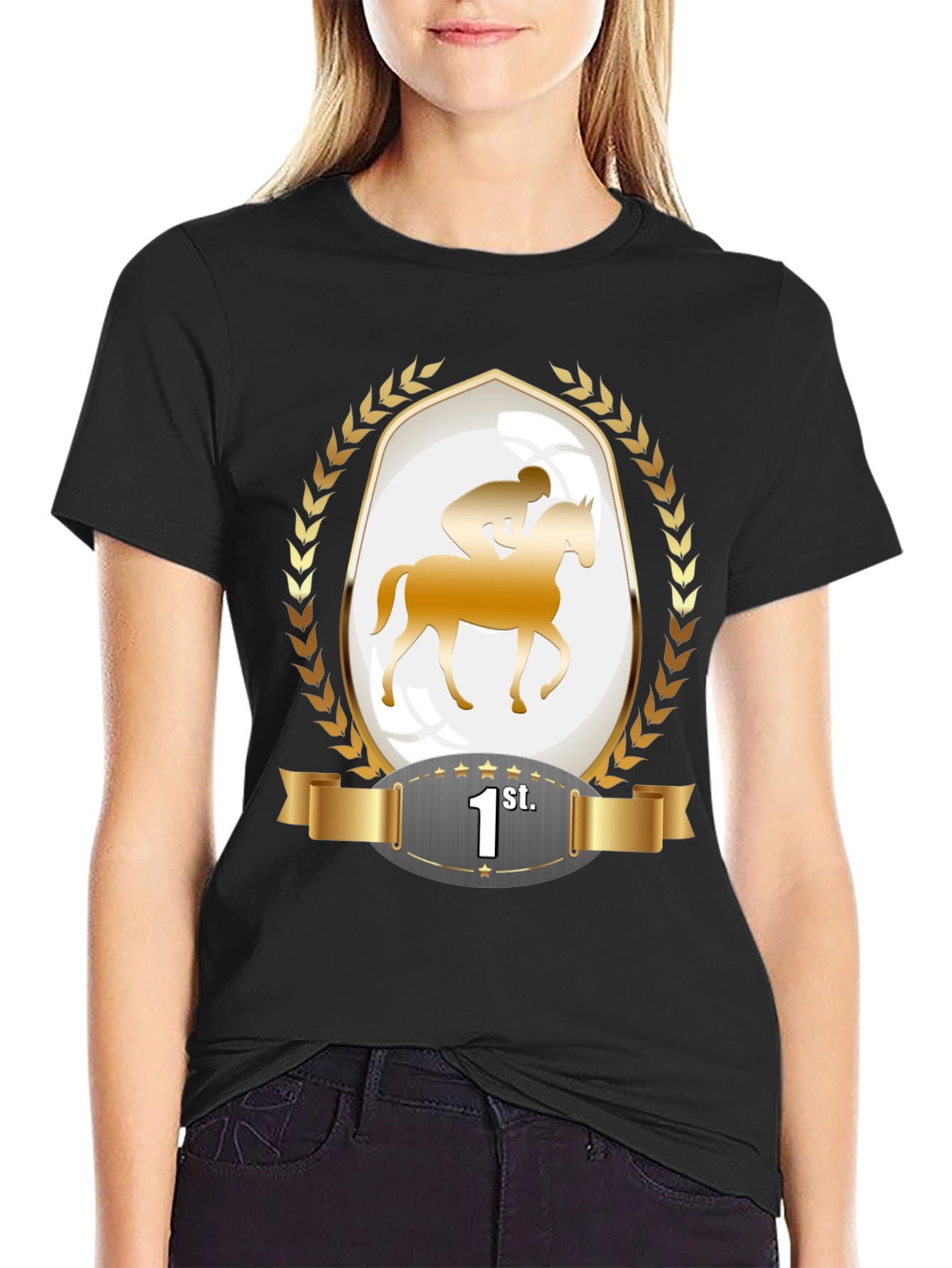 Horse Racing Champion T-Shirt - 1st Place Winner