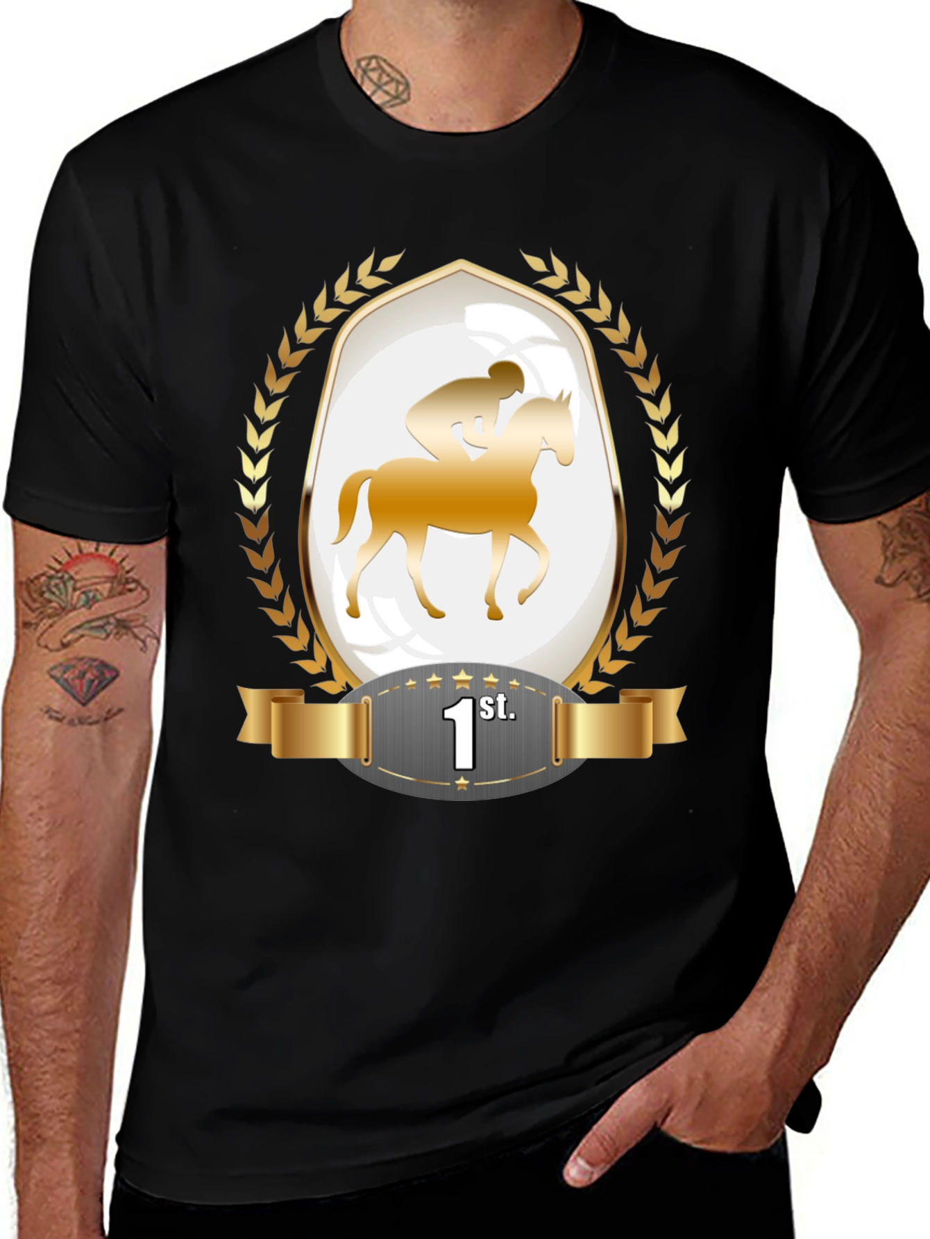 Horse Racing Champion T-Shirt - 1st Place Winner