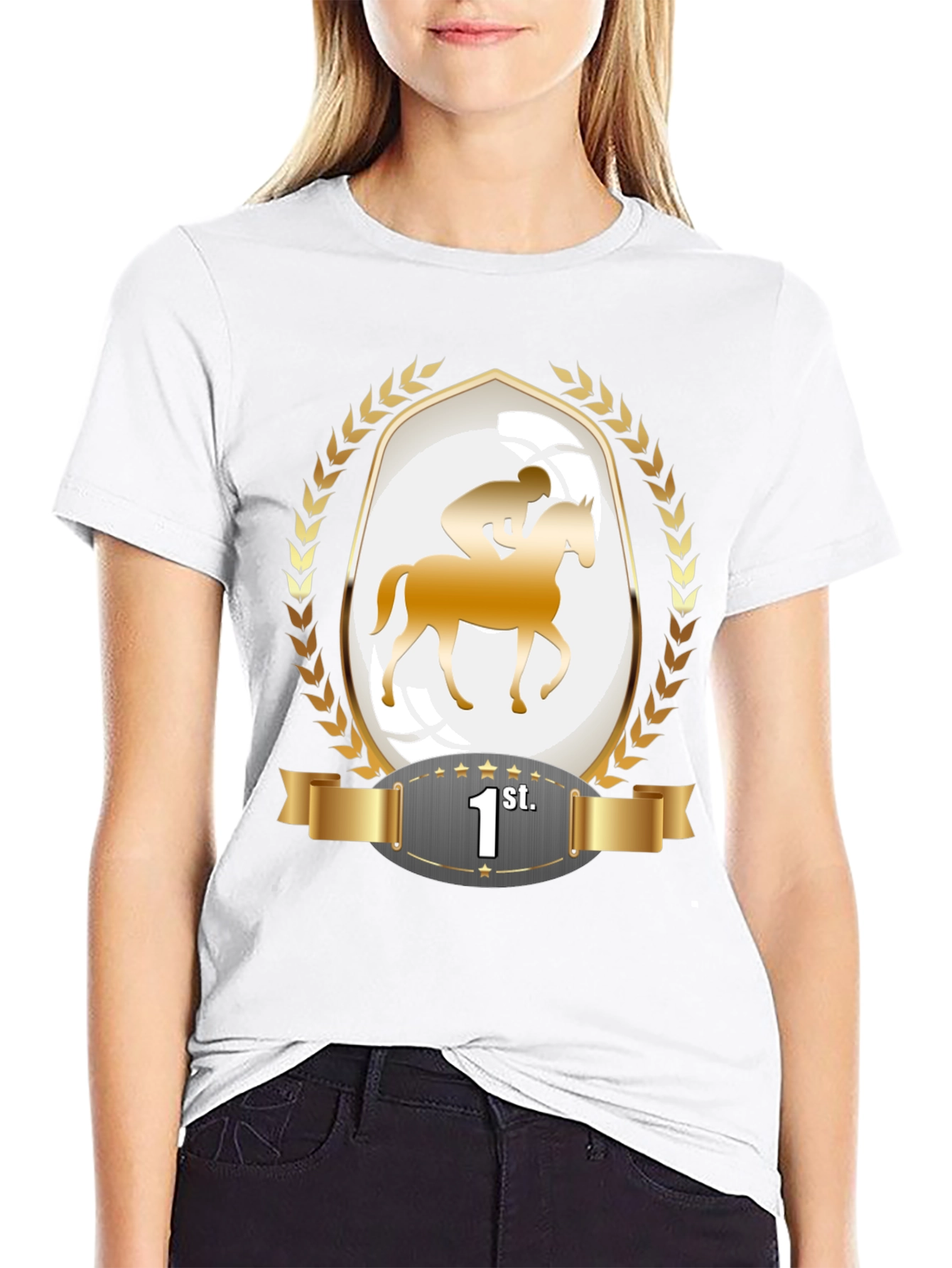 Horse Racing Champion T-Shirt - 1st Place Winner