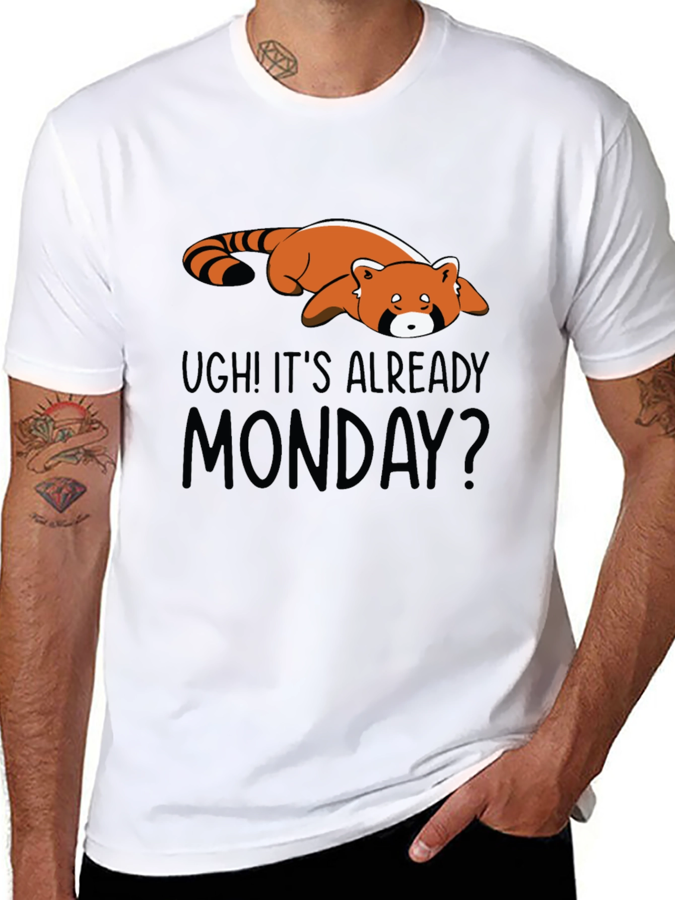 Ugh Its Already Monday Red Panda T-Shirt
