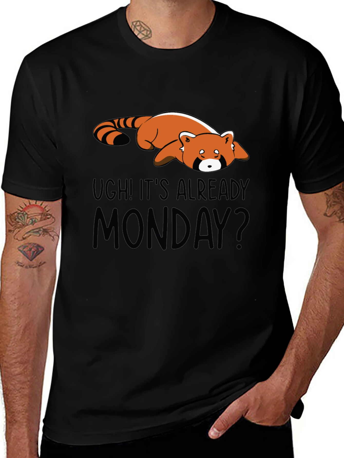 Ugh Its Already Monday Red Panda T-Shirt
