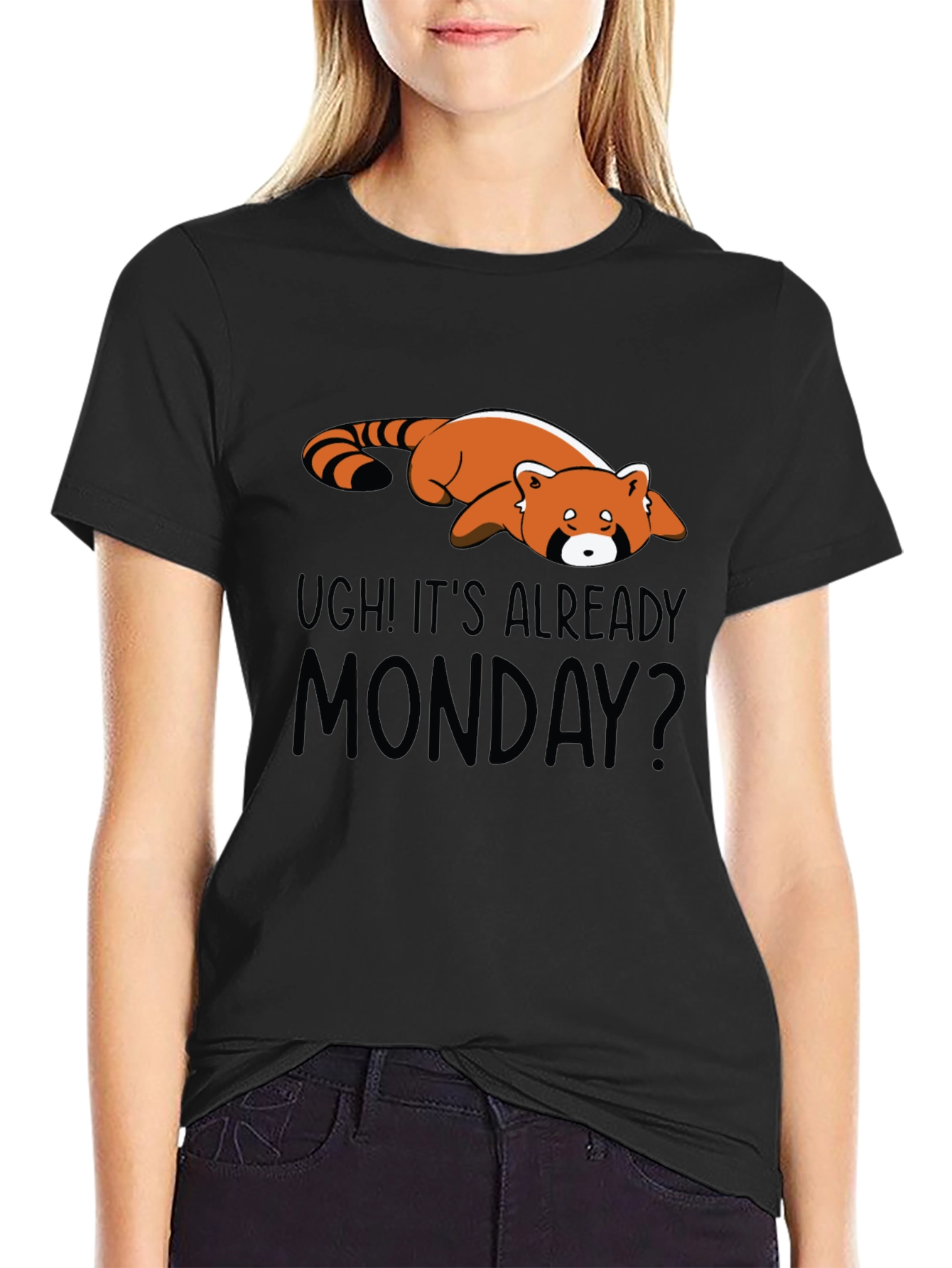 Ugh Its Already Monday Red Panda T-Shirt