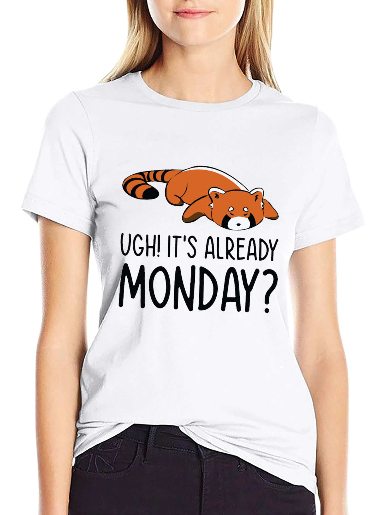 Ugh Its Already Monday Red Panda T-Shirt