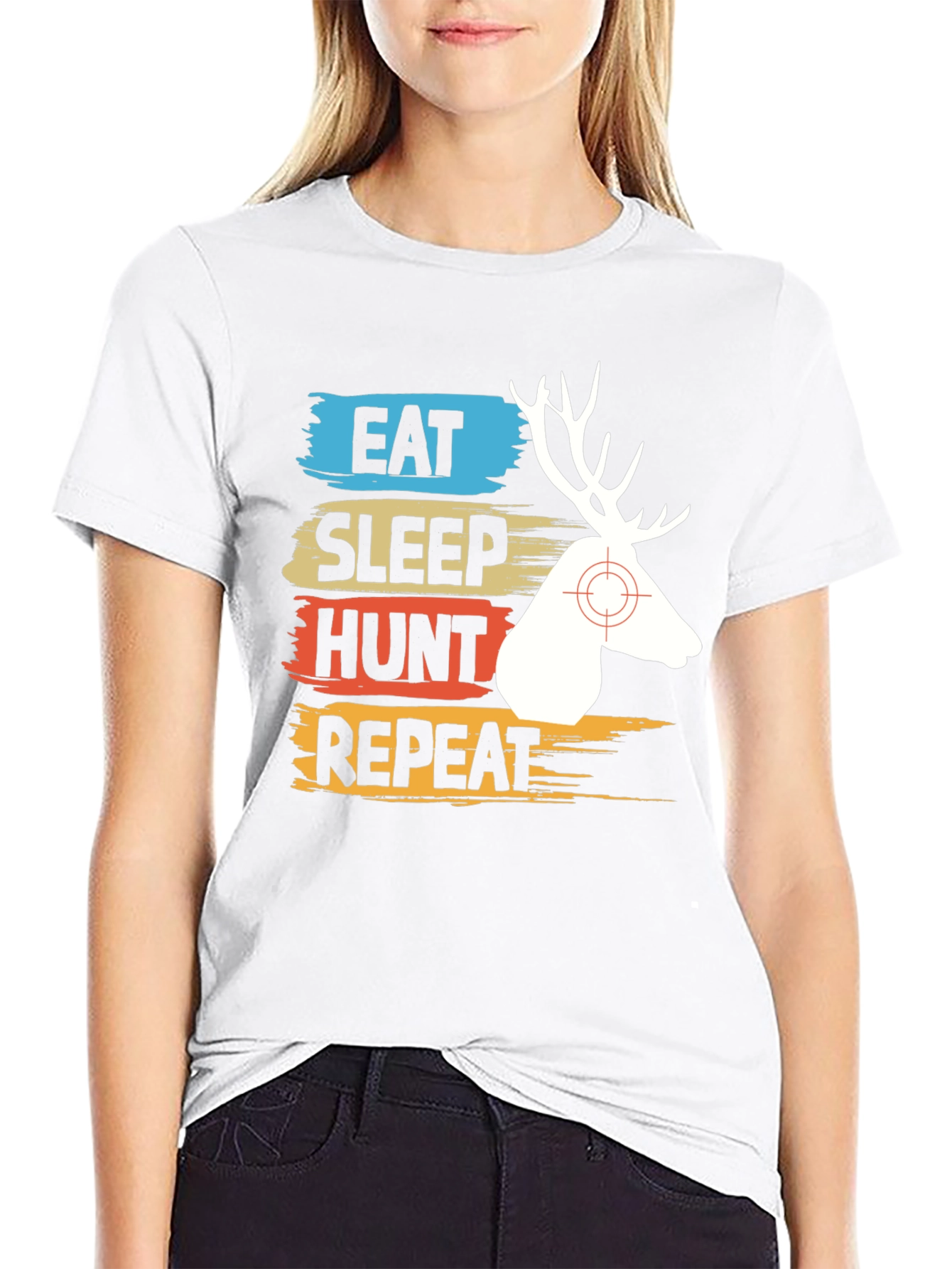 Eat Sleep Hunt Repeat Graphic Tee