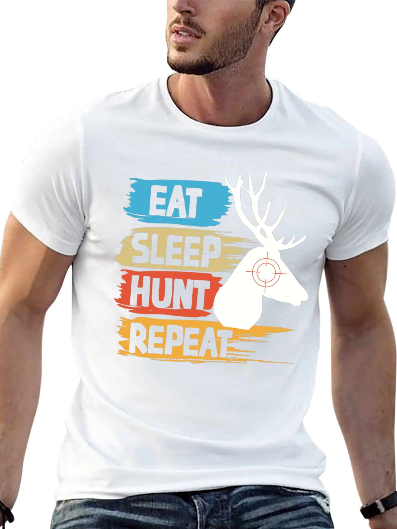 Eat Sleep Hunt Repeat Graphic Tee