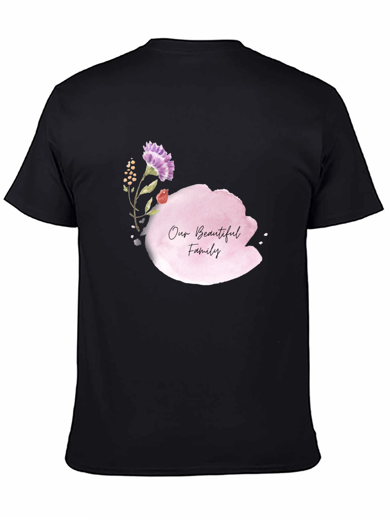 Our Beautiful Family Black T-Shirt