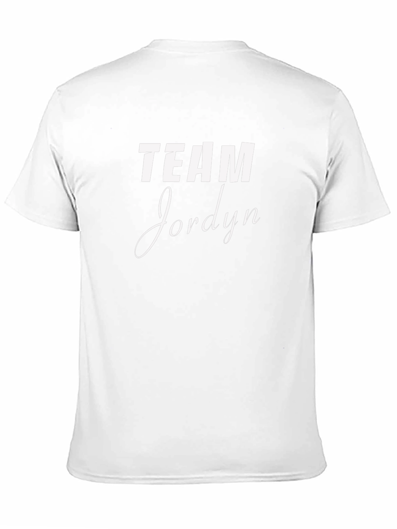 Team Jordyn T-Shirt - Black Cotton Crew Neck
