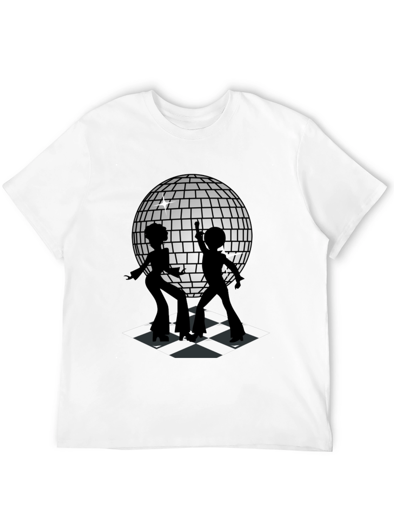 Retro Disco Dance T-Shirt - Black