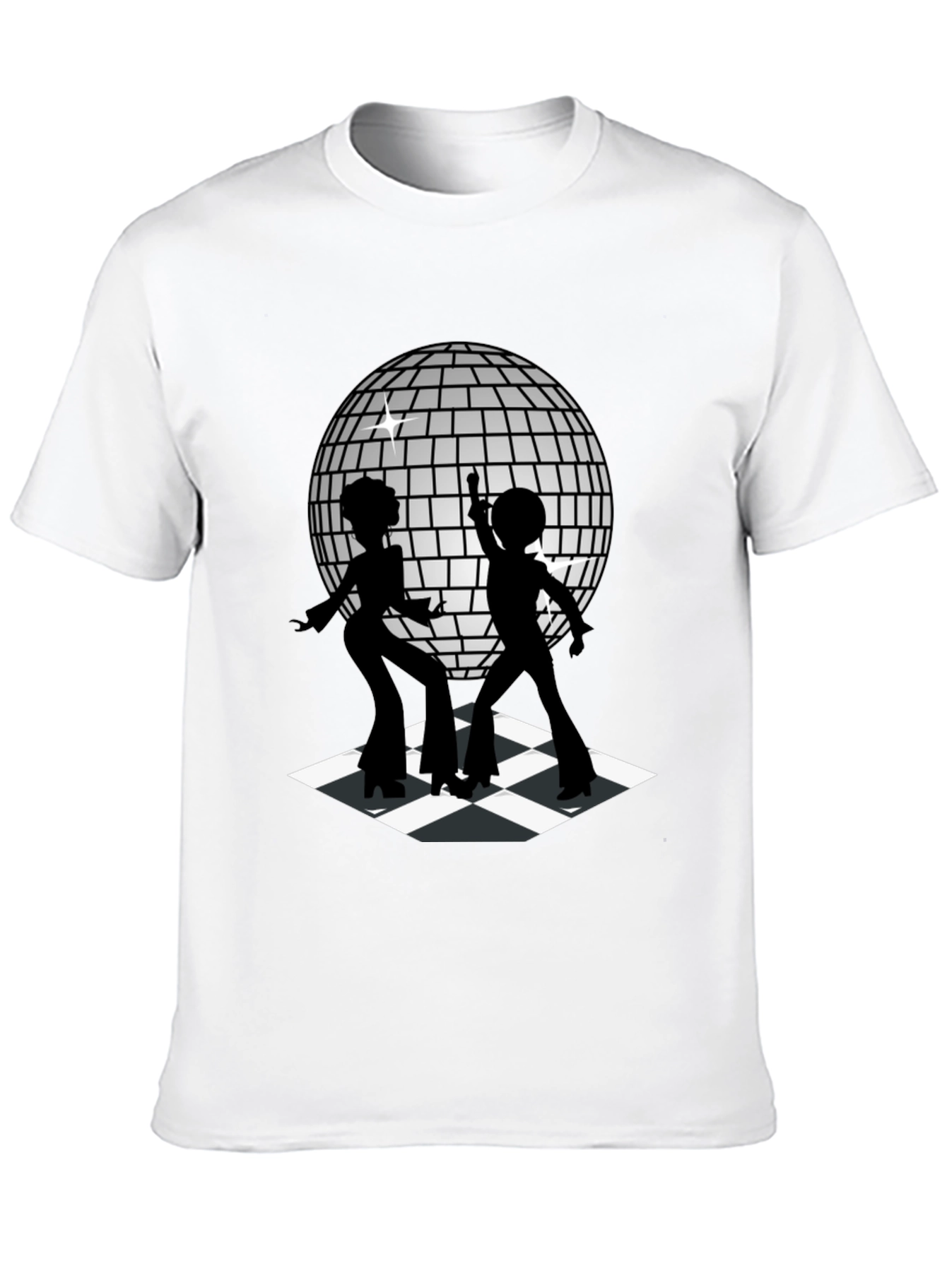 Retro Disco Dance T-Shirt - Black