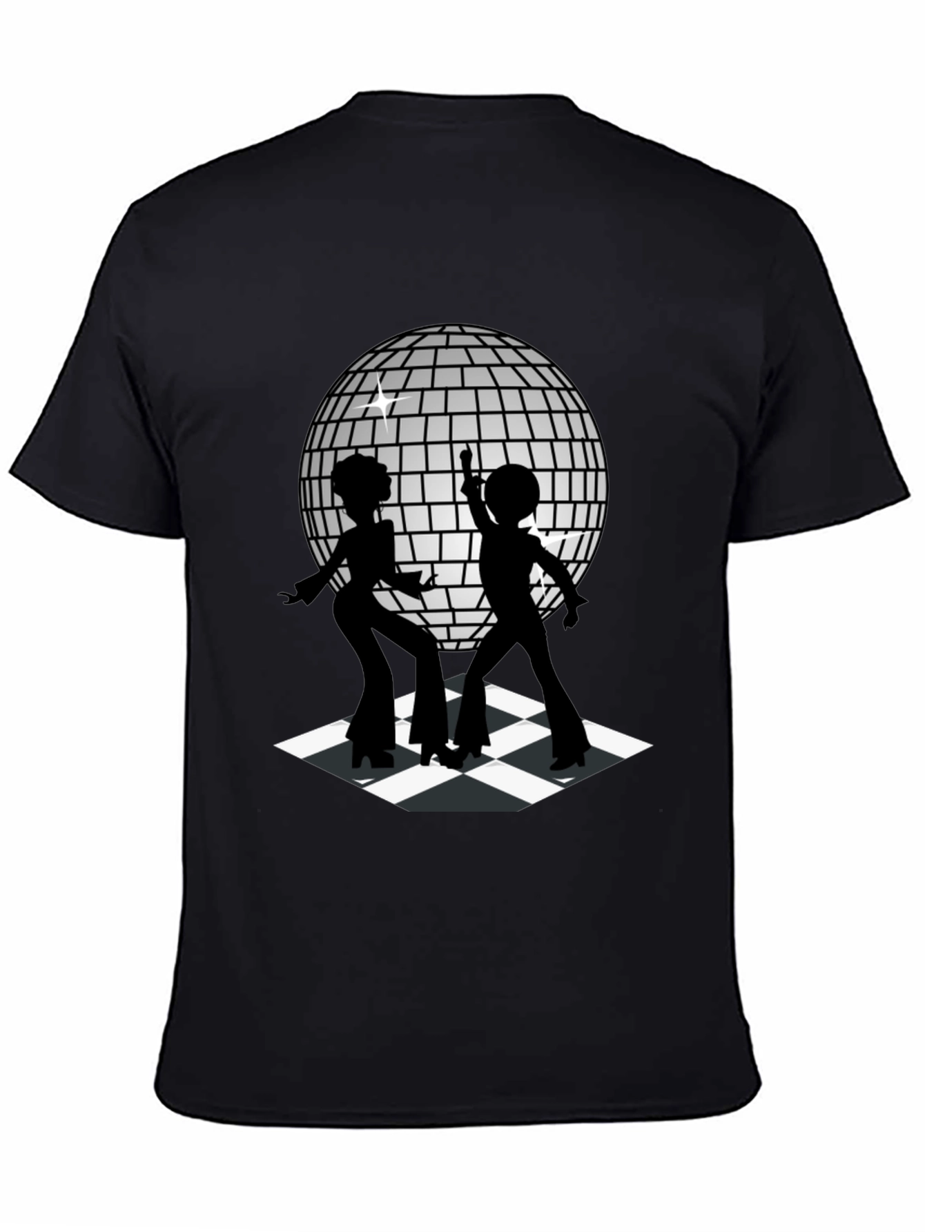 Retro Disco Dance T-Shirt - Black