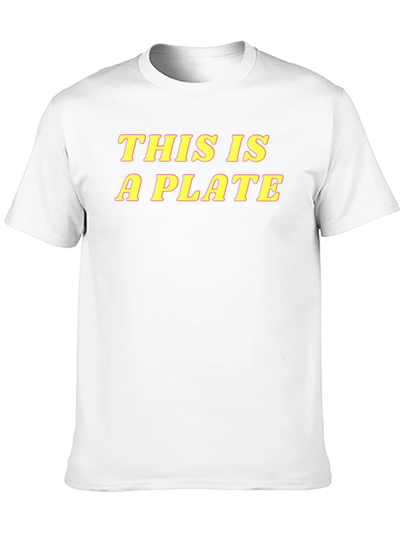 This is a Plate Graphic T-Shirt - Black