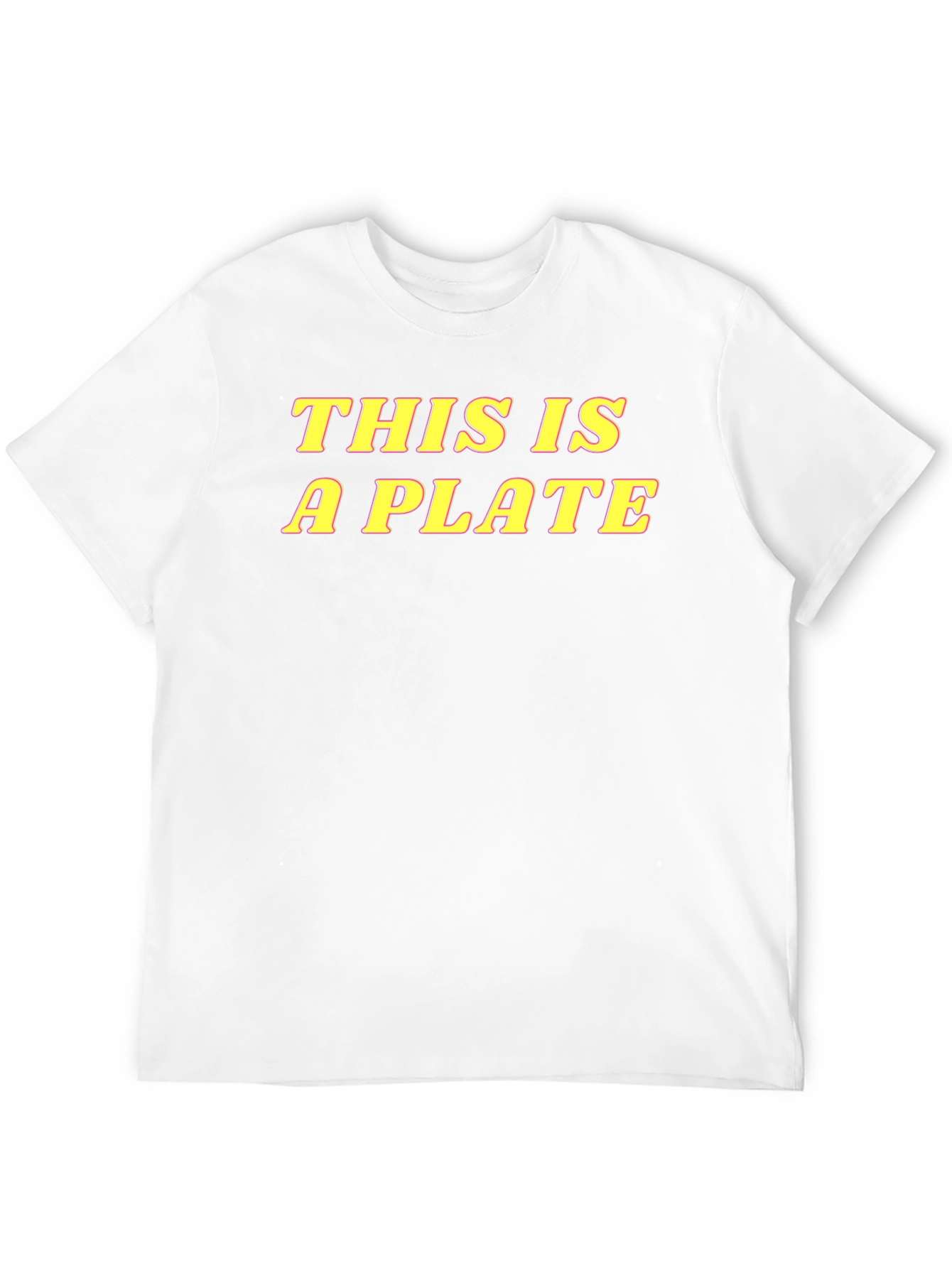 This is a Plate Graphic T-Shirt - Black