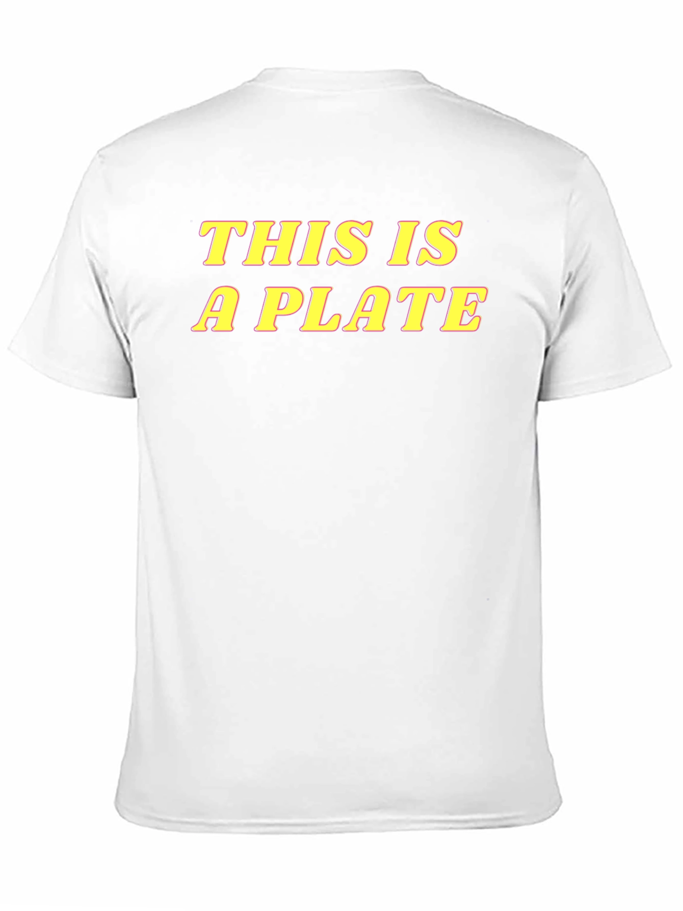 This is a Plate Graphic T-Shirt - Black