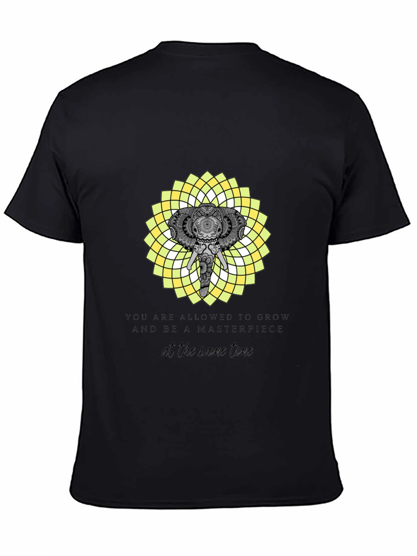 Elephant Mandala T-Shirt - Grow & Be a Masterpiece
