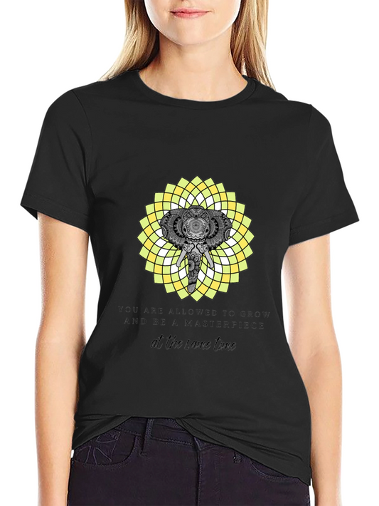 Elephant Mandala T-Shirt - Grow & Be a Masterpiece