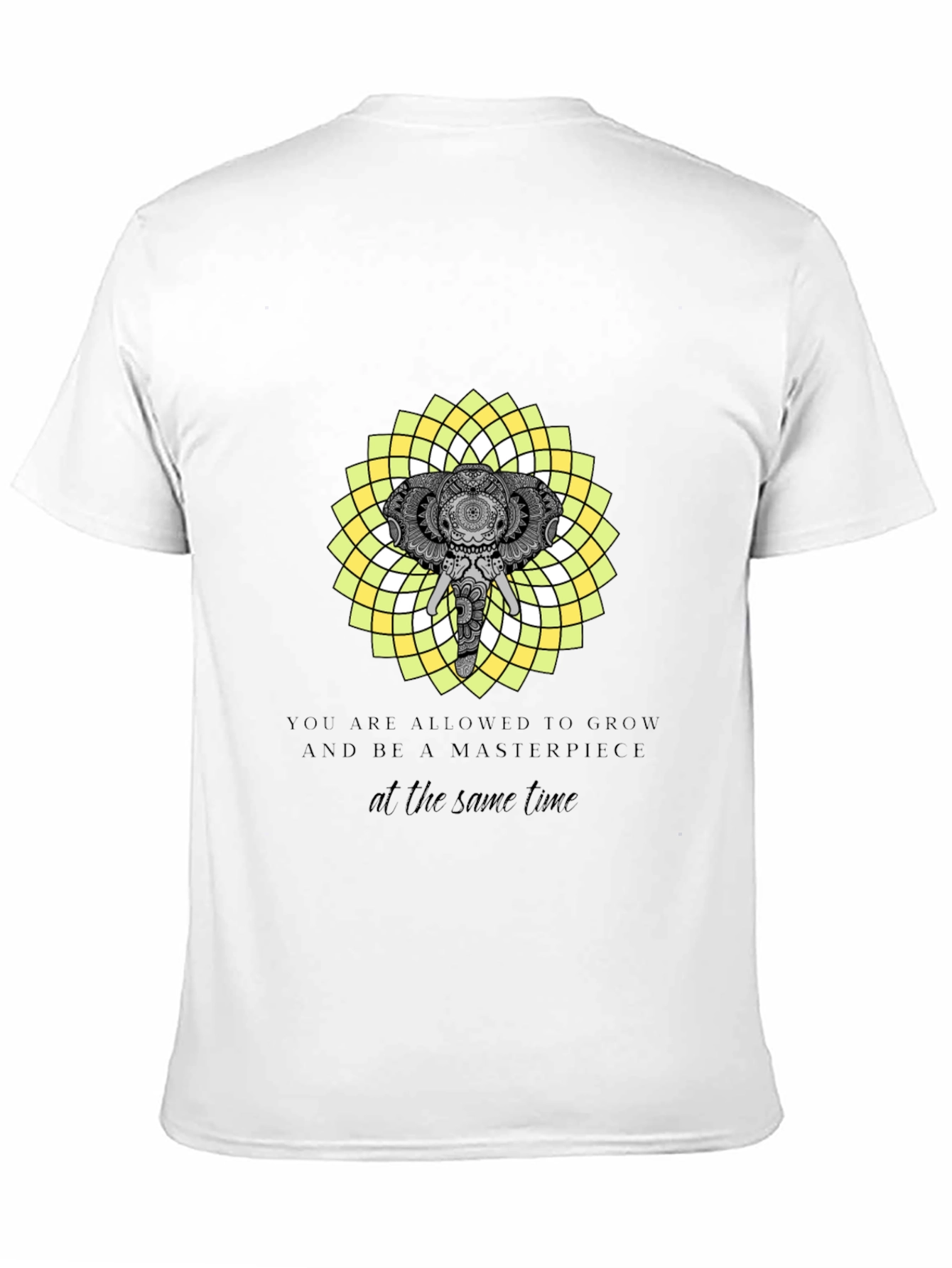 Elephant Mandala T-Shirt - Grow & Be a Masterpiece