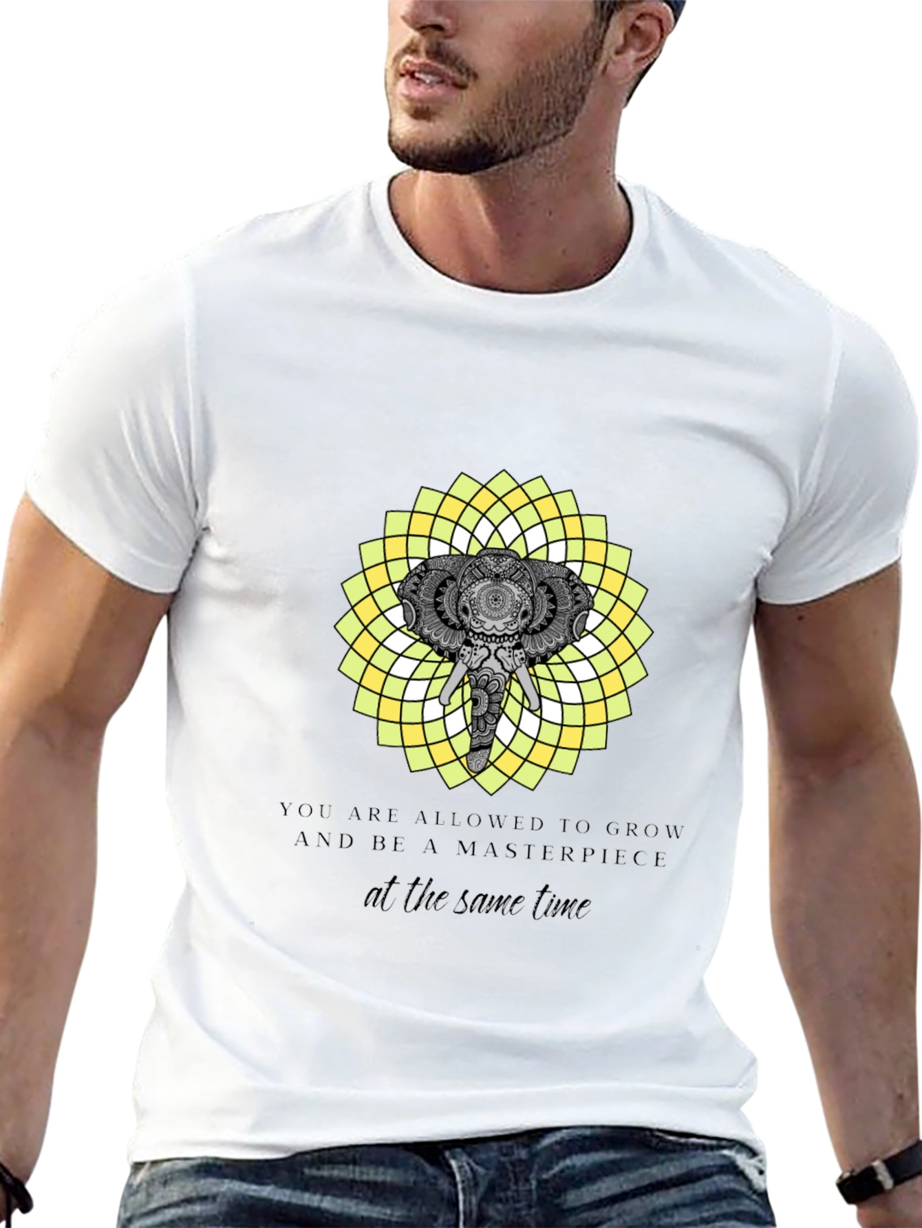 Elephant Mandala T-Shirt - Grow & Be a Masterpiece