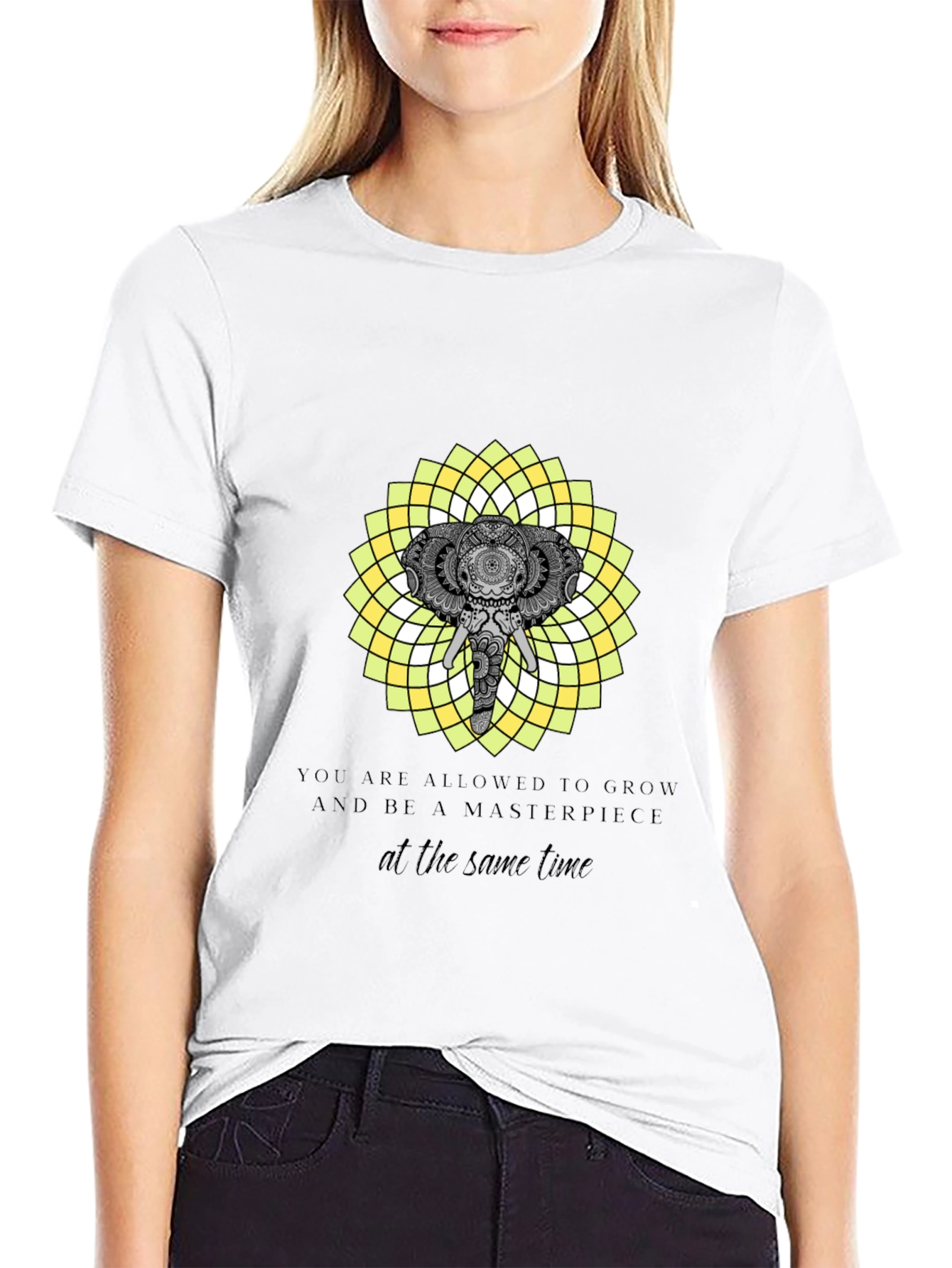 Elephant Mandala T-Shirt - Grow & Be a Masterpiece