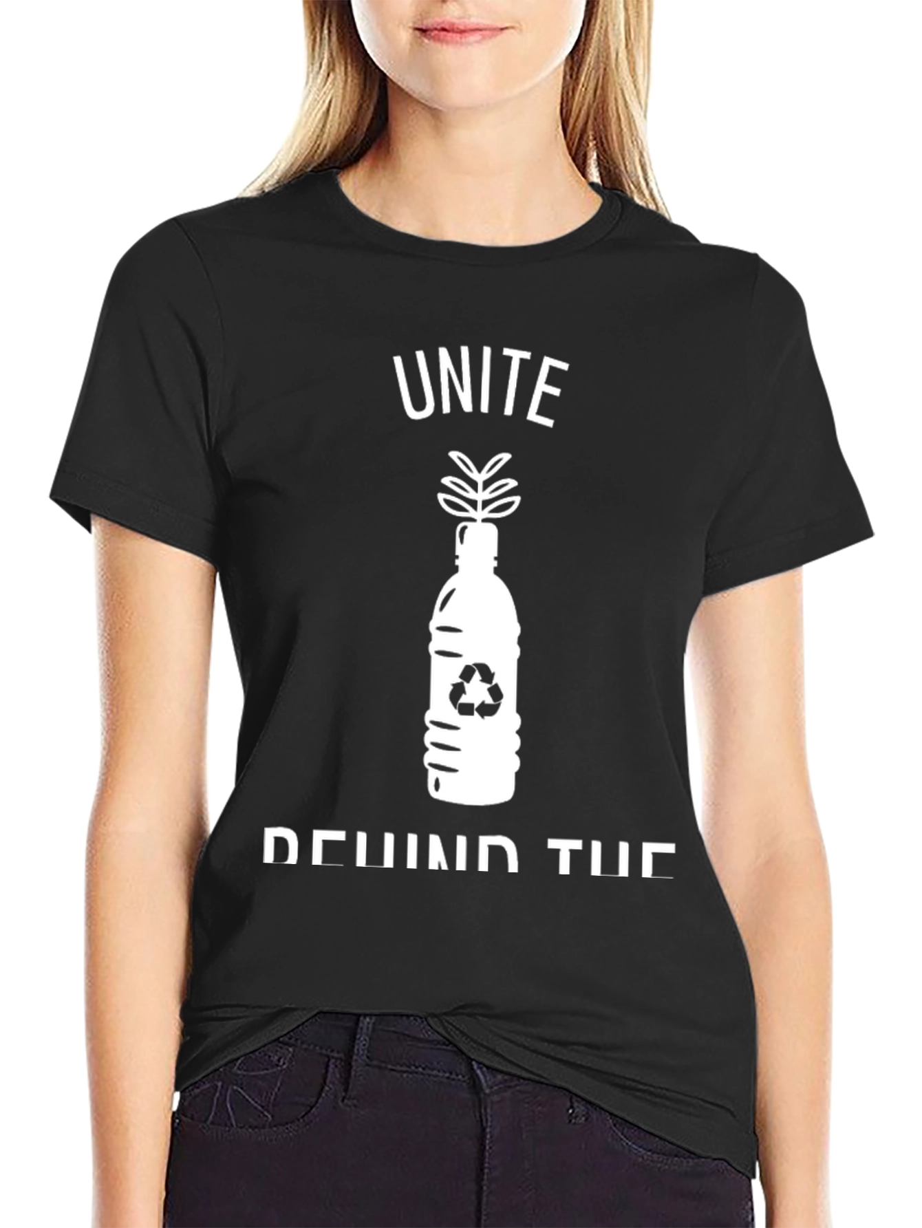 Unite Behind The Cause T-Shirt - Black