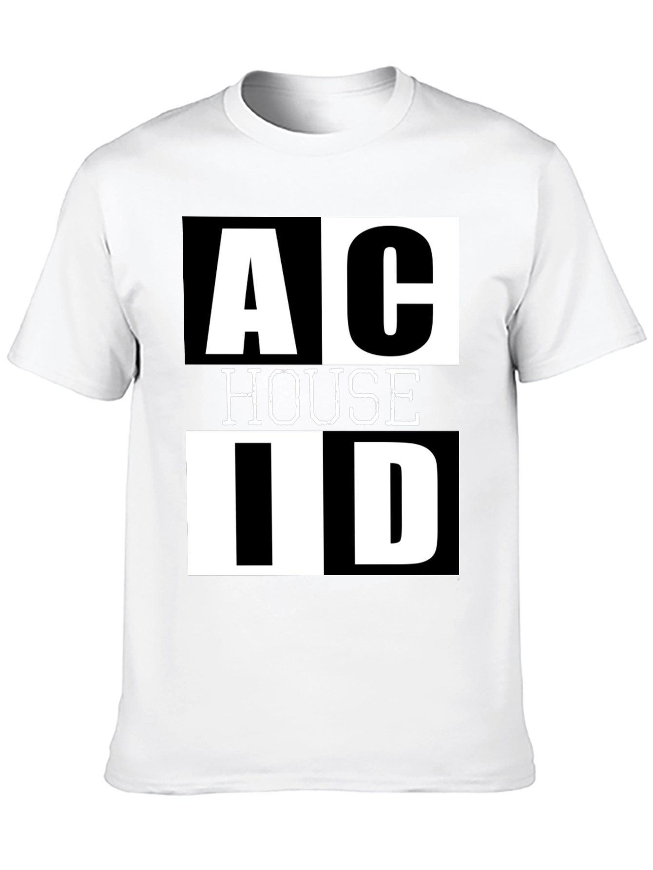 Acid House Black Graphic T-Shirt