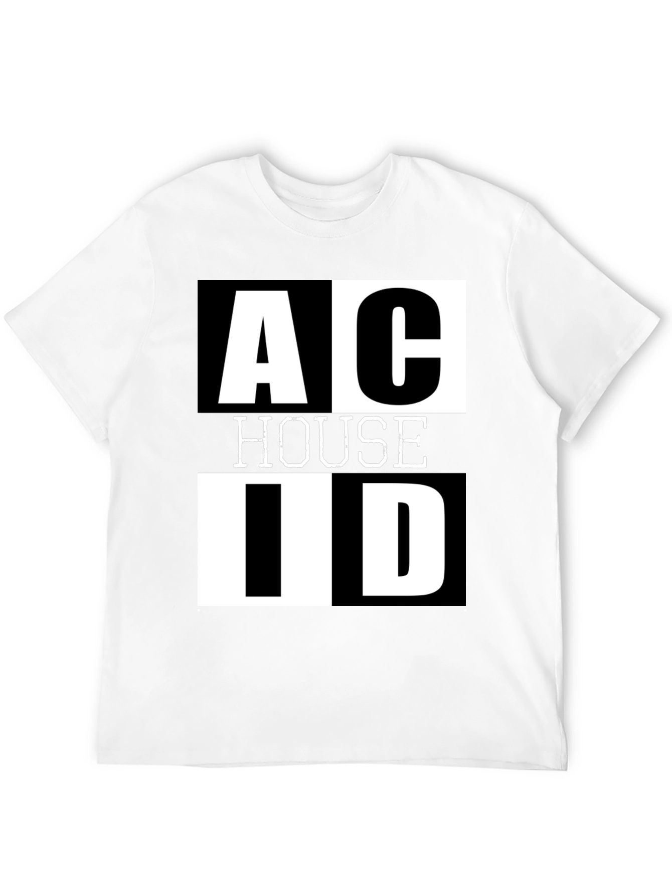 Acid House Black Graphic T-Shirt