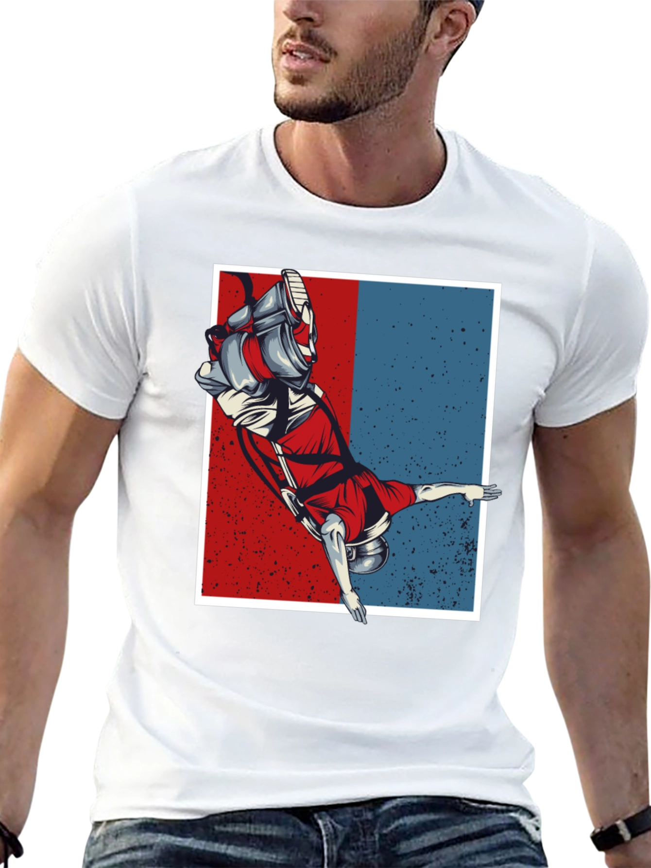 Astronaut Graphic Tee - Retro Space T-Shirt