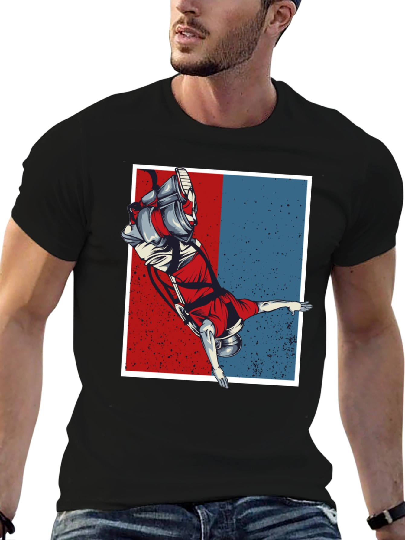 Astronaut Graphic Tee - Retro Space T-Shirt