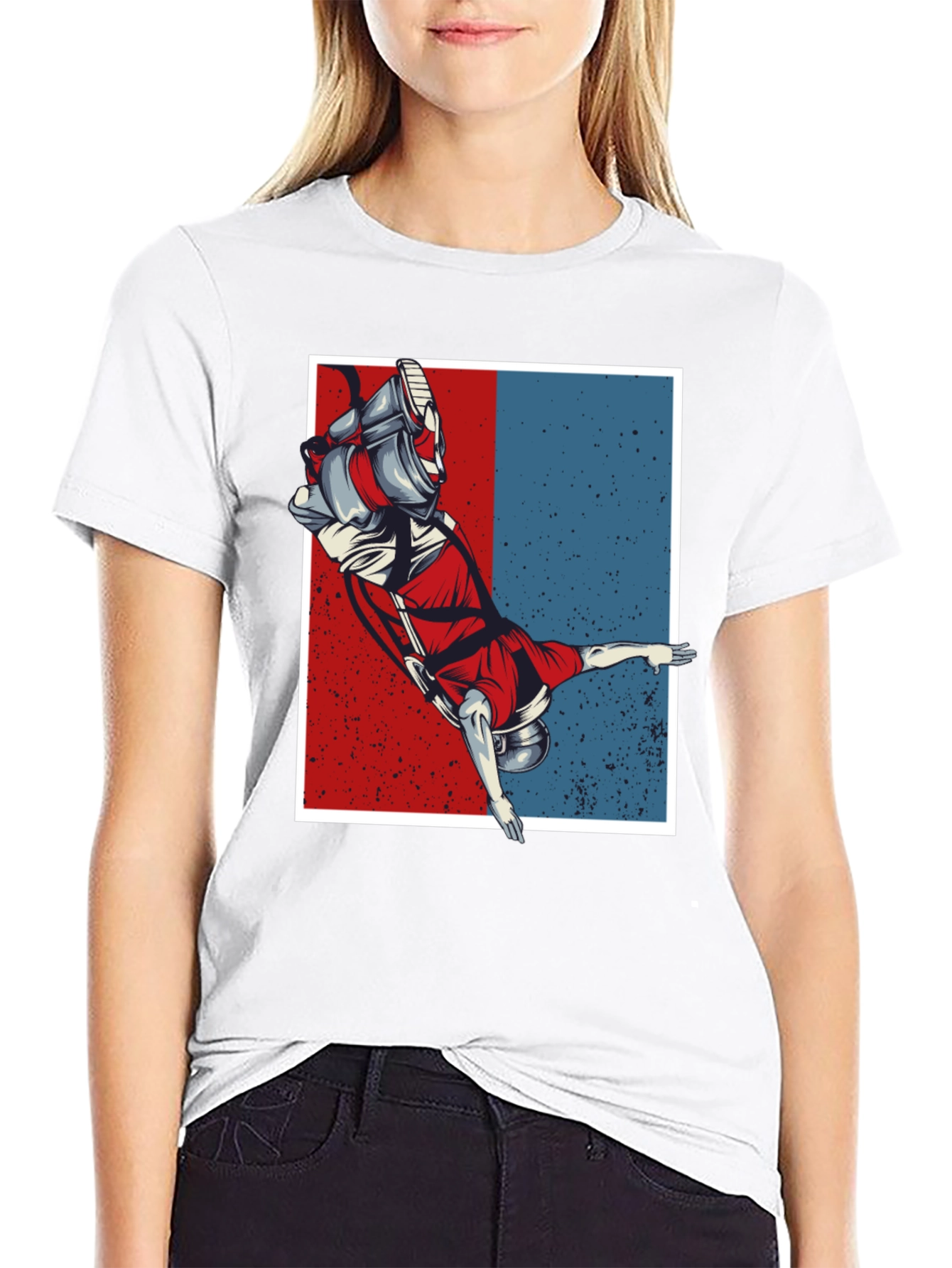 Astronaut Graphic Tee - Retro Space T-Shirt