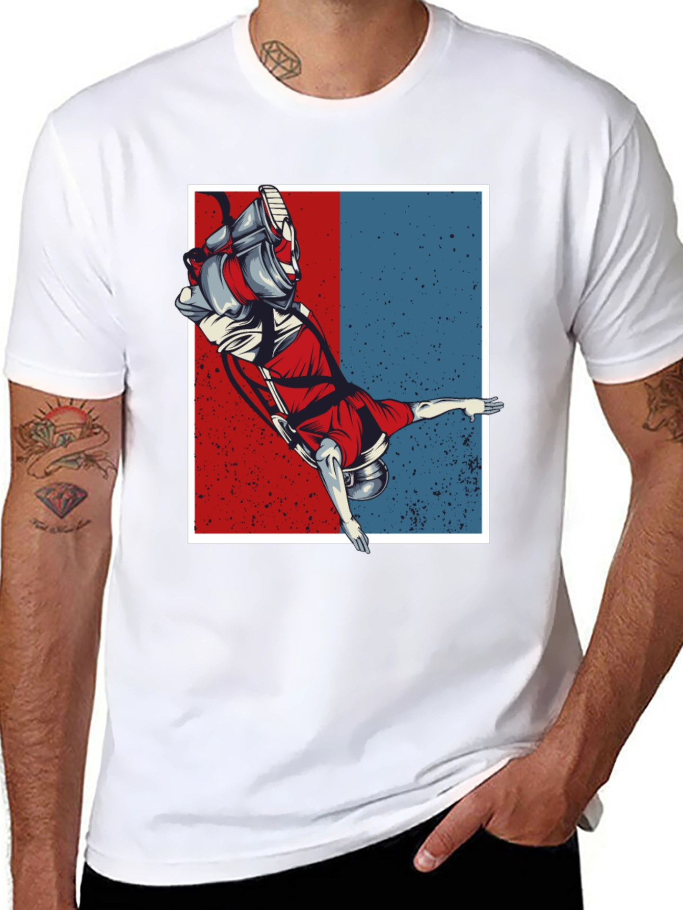 Astronaut Graphic Tee - Retro Space T-Shirt