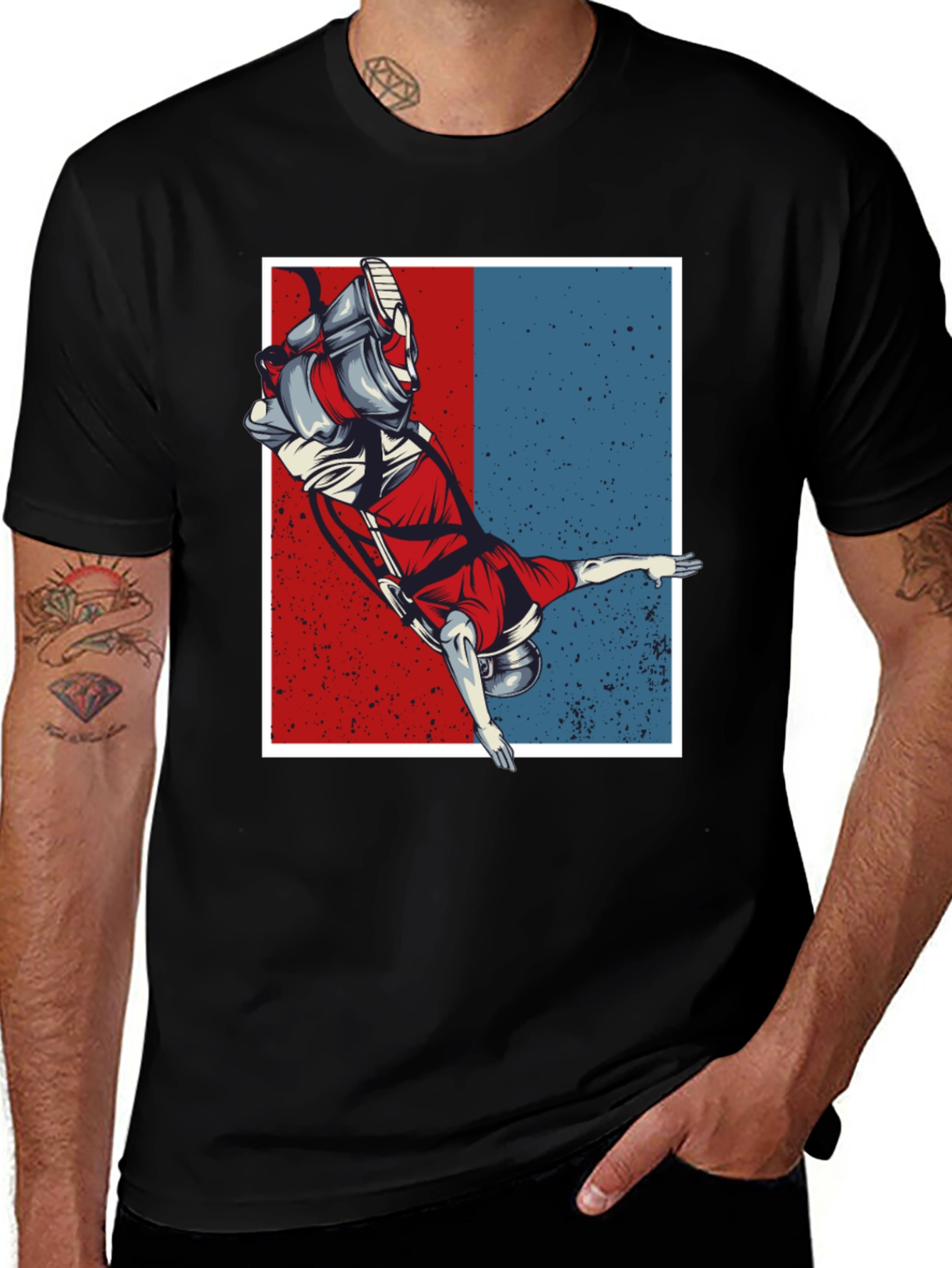 Astronaut Graphic Tee - Retro Space T-Shirt