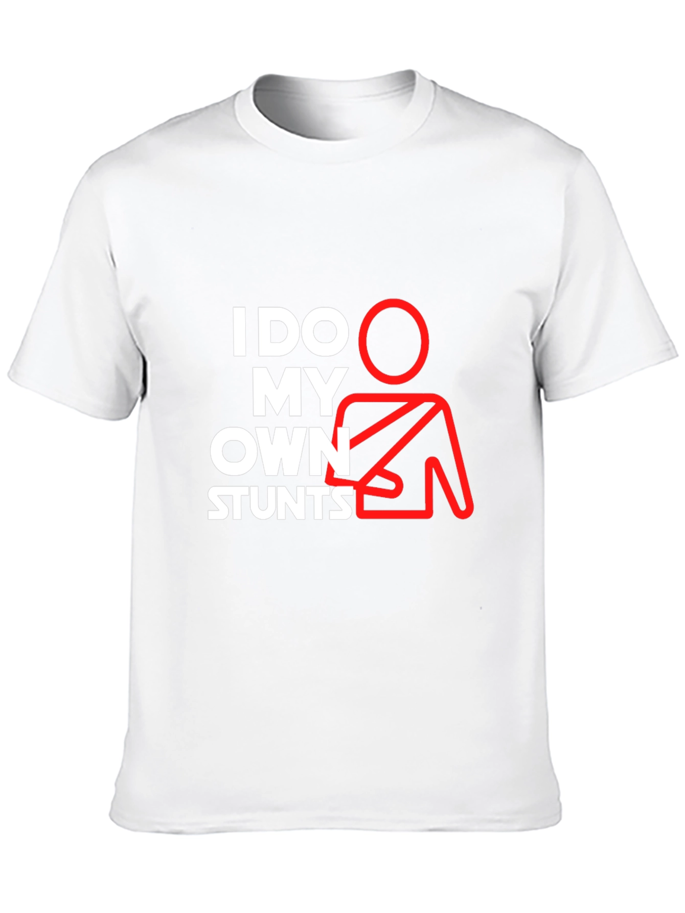 I Do My Own Stunts Graphic Tee - Black