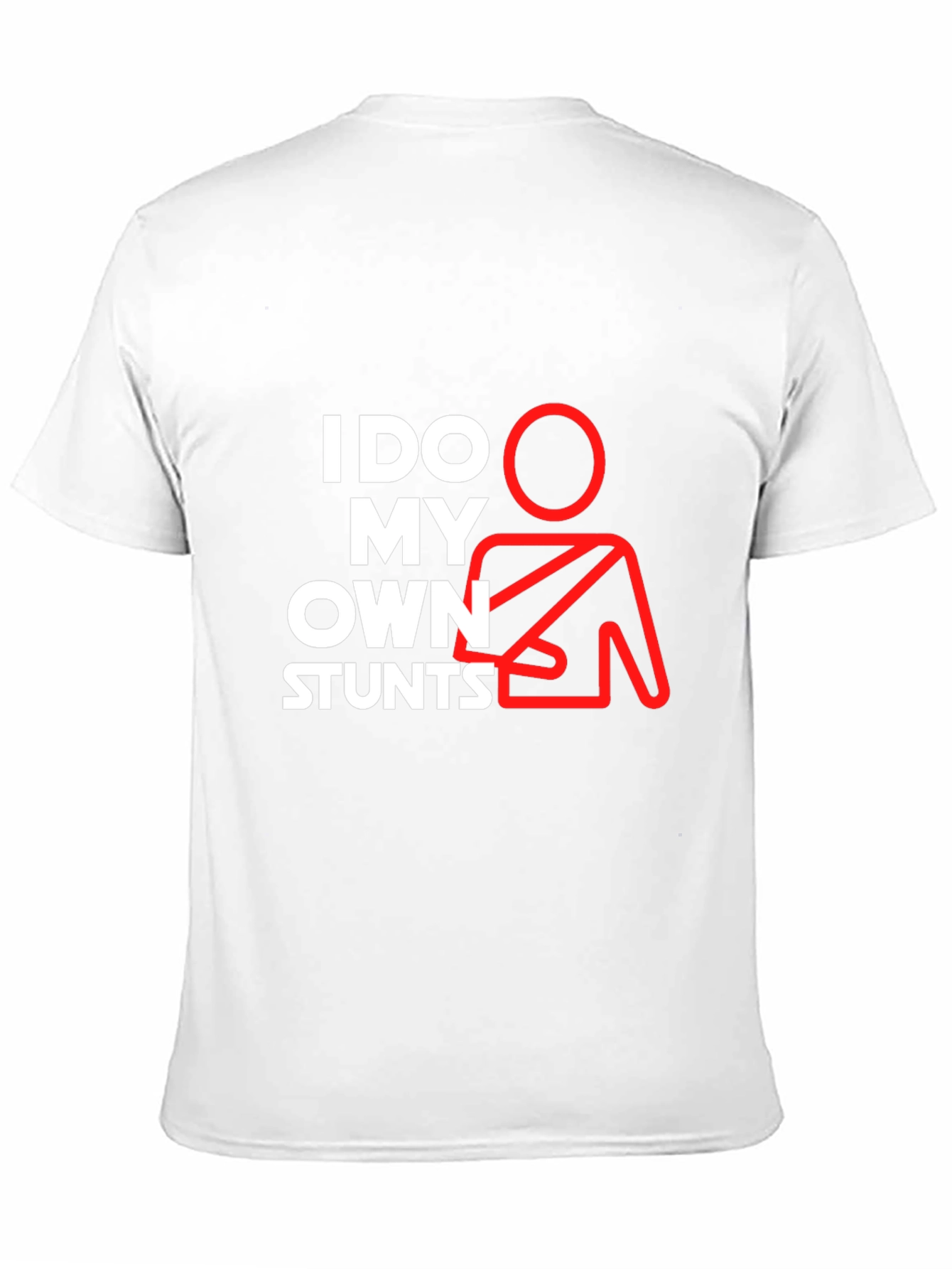 I Do My Own Stunts Graphic Tee - Black