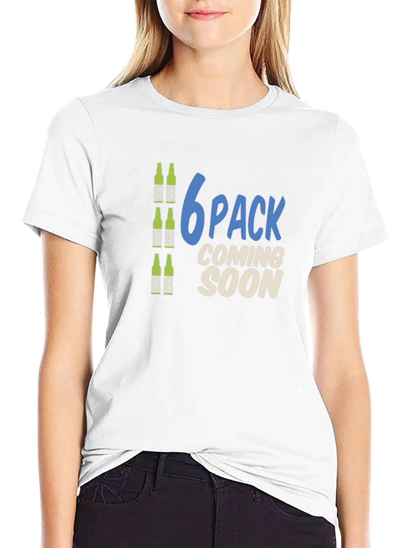 6 Pack Coming Soon Funny T-Shirt