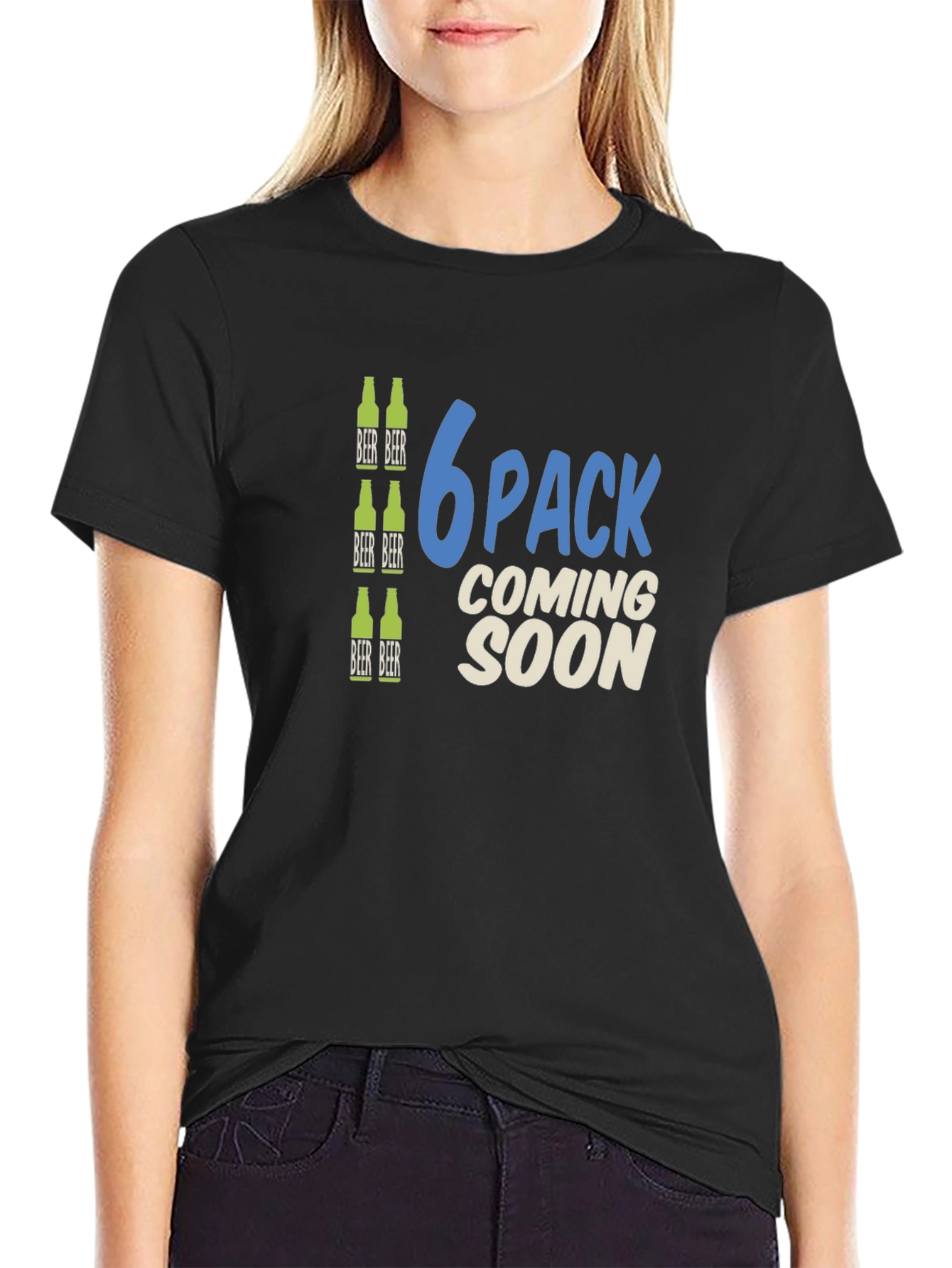 6 Pack Coming Soon Funny T-Shirt