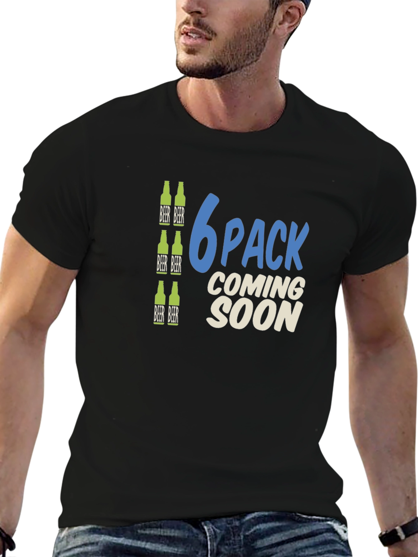 6 Pack Coming Soon Funny T-Shirt