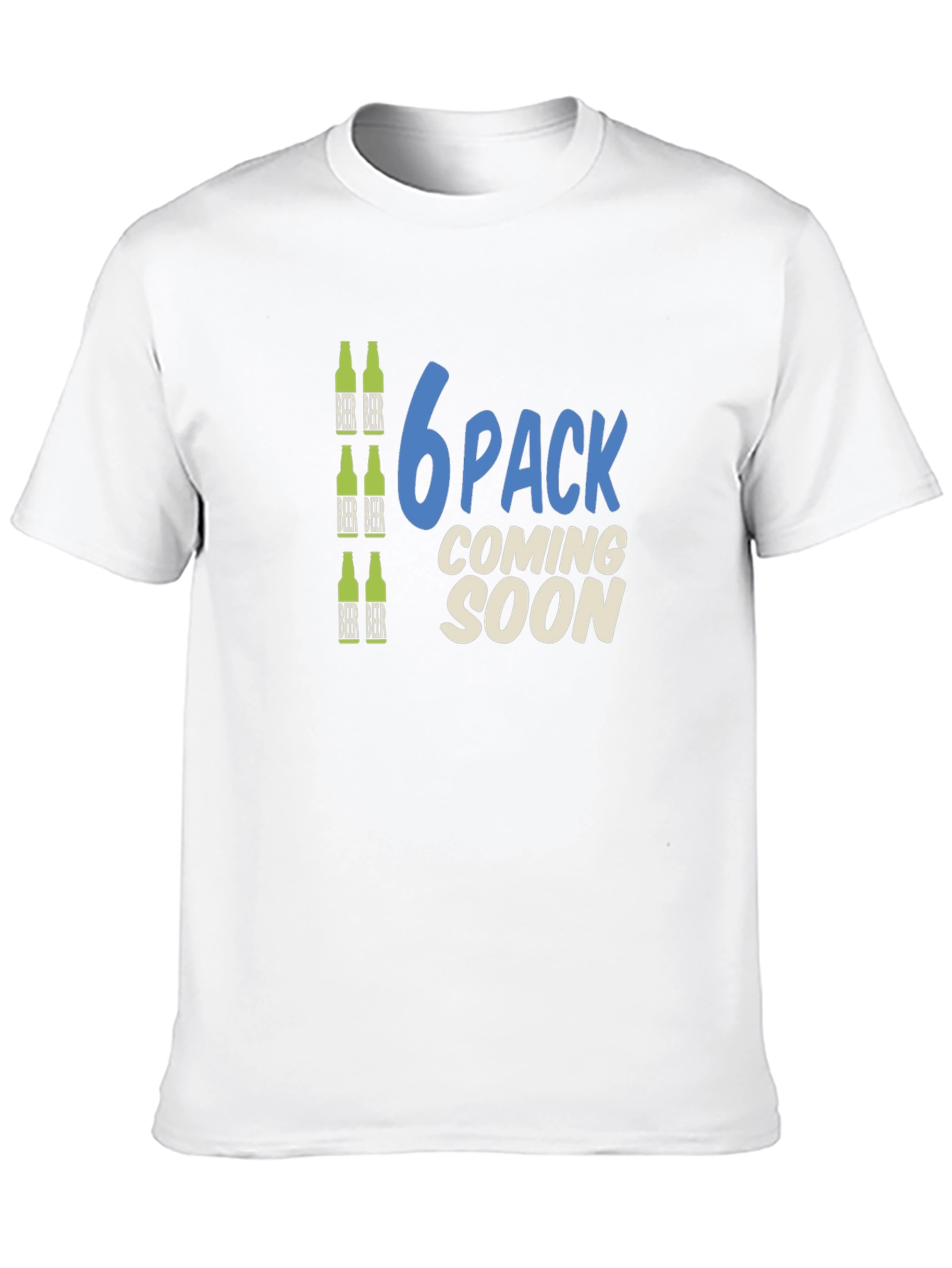 6 Pack Coming Soon Funny T-Shirt