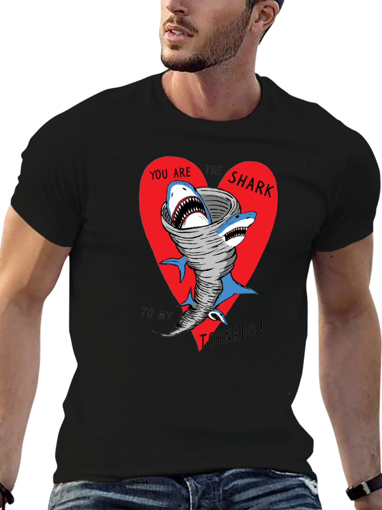 Shark Tornado Graphic T-Shirt