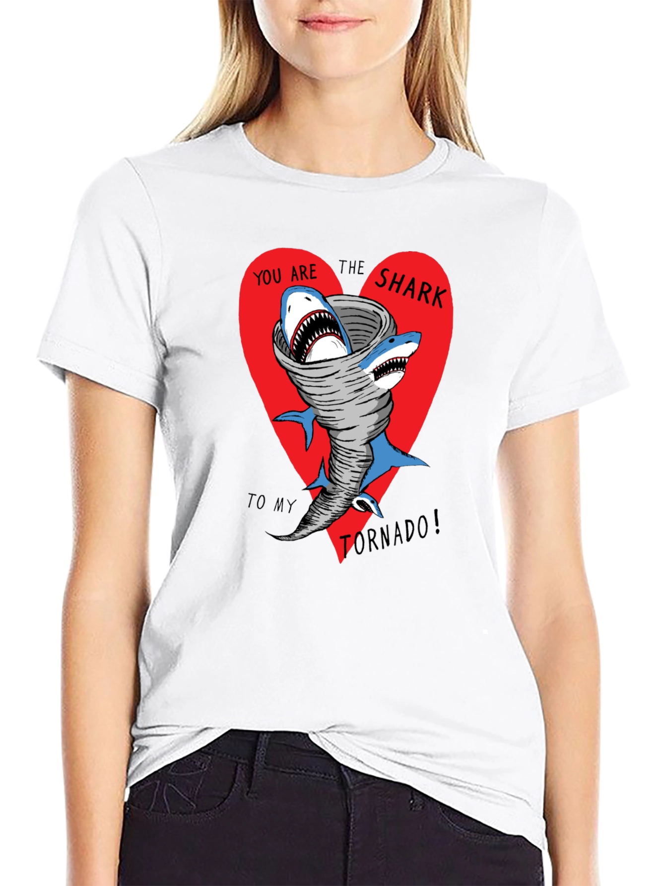 Shark Tornado Graphic T-Shirt