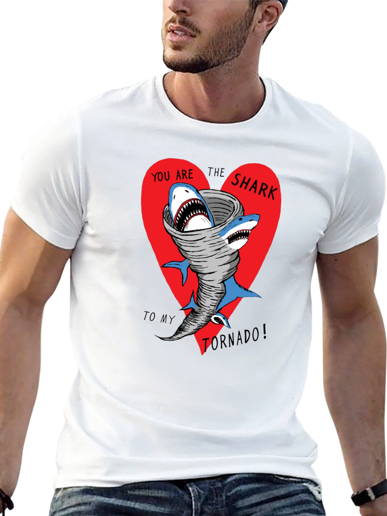 Shark Tornado Graphic T-Shirt